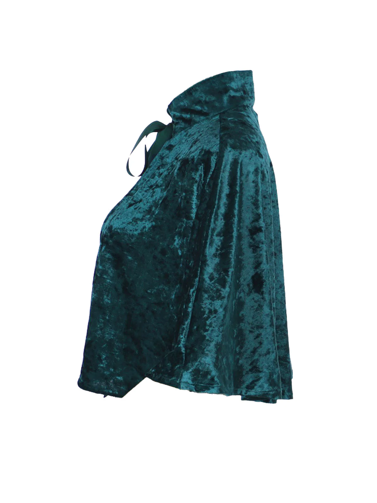 1930s Velvet Medieval Lace-Up Halloween Cape - Image 3