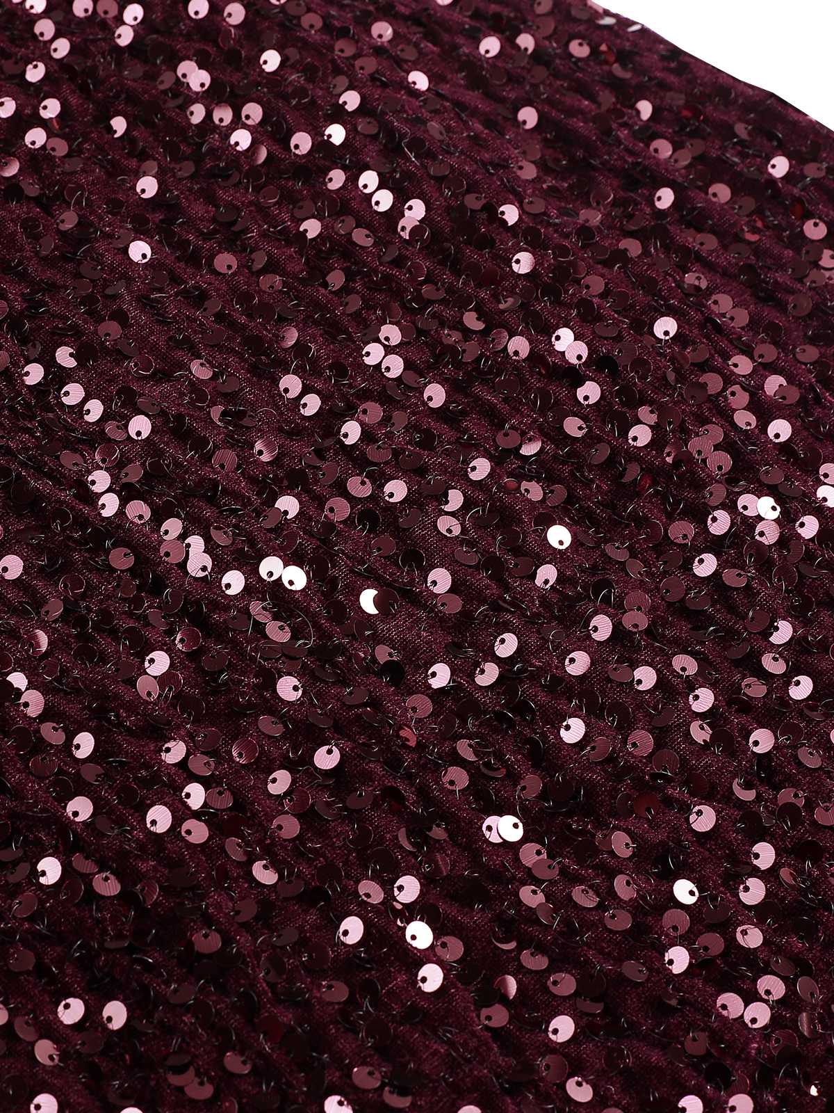 1930s Velvet Sequined Mermaid Skirt - Image 5