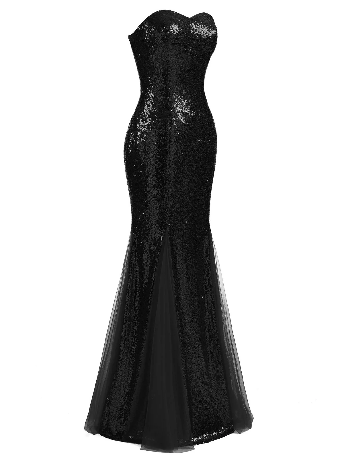 1930s Vintage Sequin Strapless Dress - Image 17