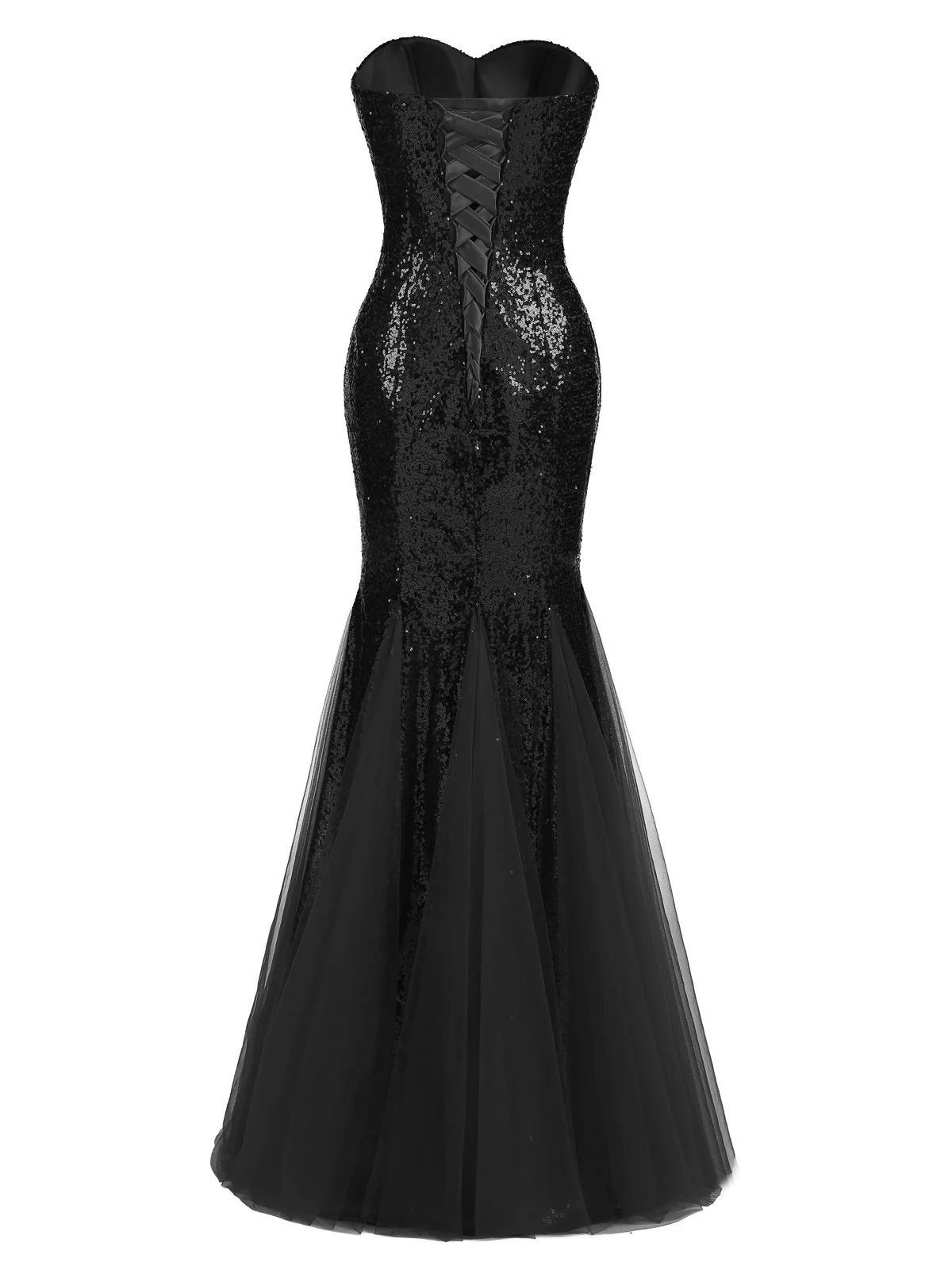 1930s Vintage Sequin Strapless Dress - Image 18