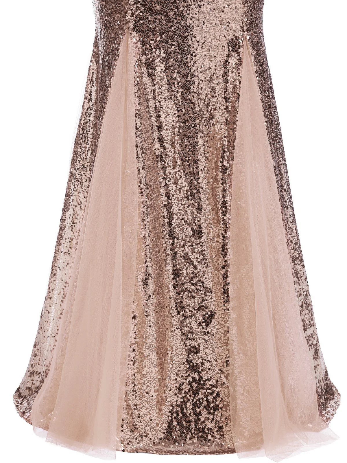 1930s Vintage Sequin Strapless Dress - Image 7