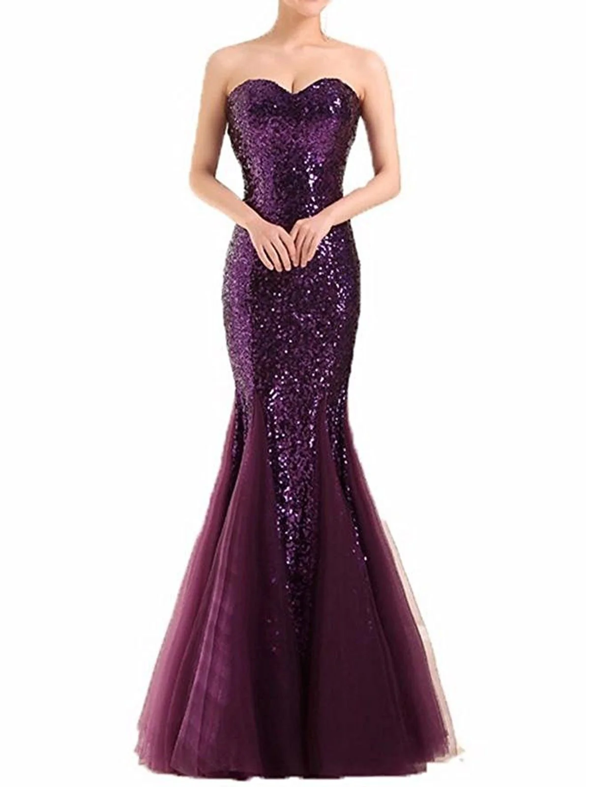 1930s Vintage Sequin Strapless Dress - Image 17