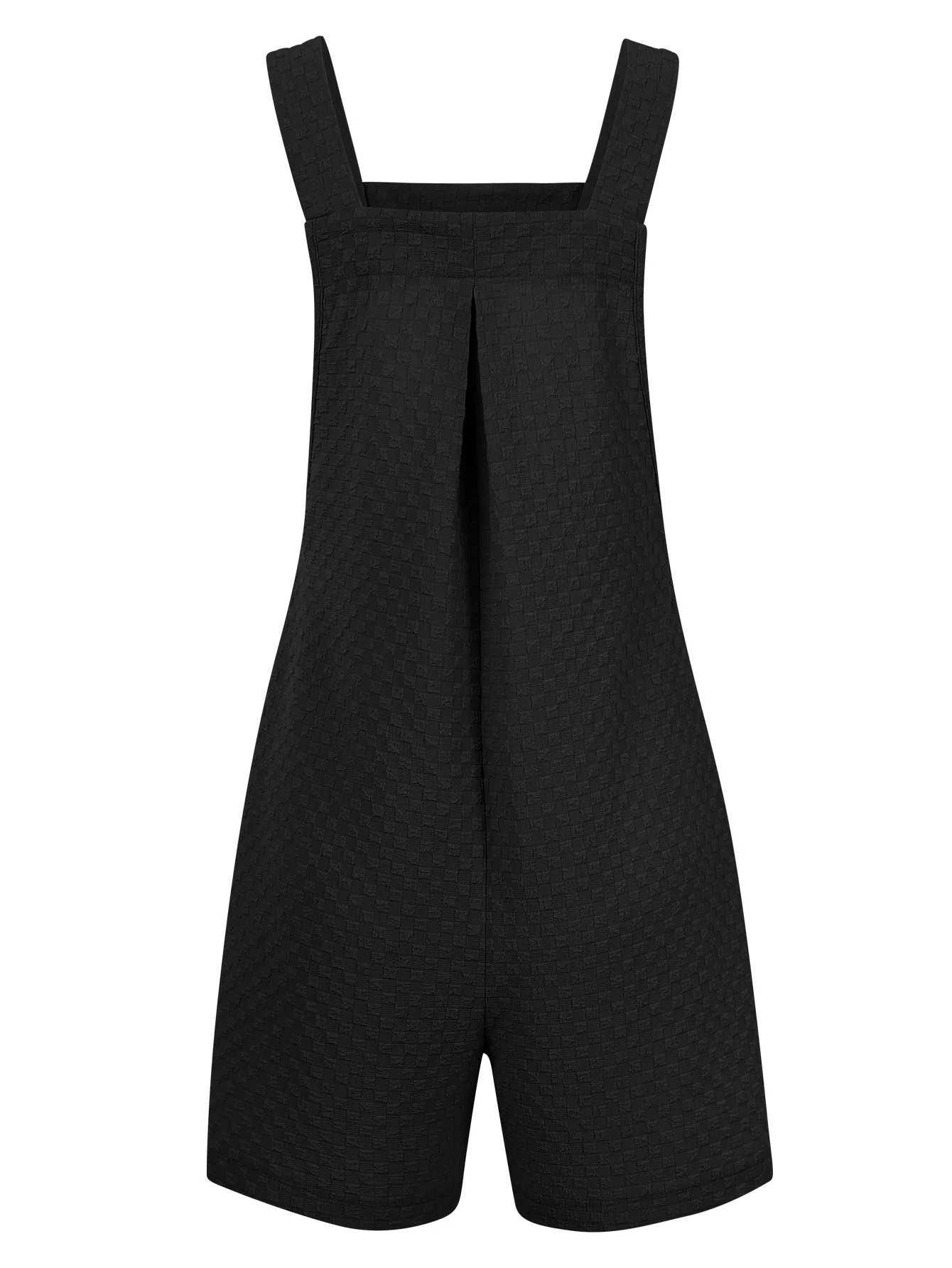 1940s Button Pocket Strap Straight Romper - Image 6