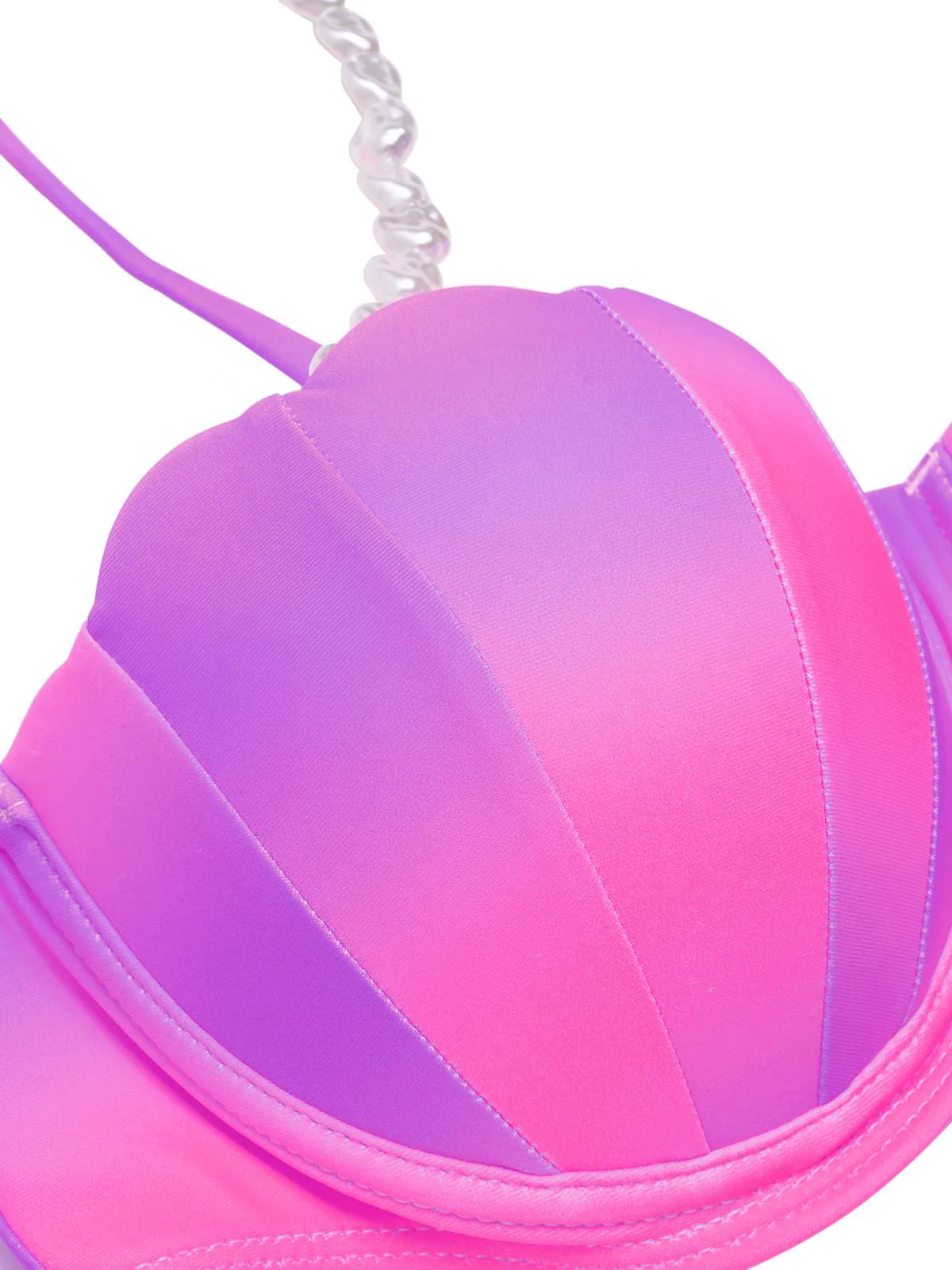 1940s Color Gradient Shell Bikini Set & Cover-Up - Image 3