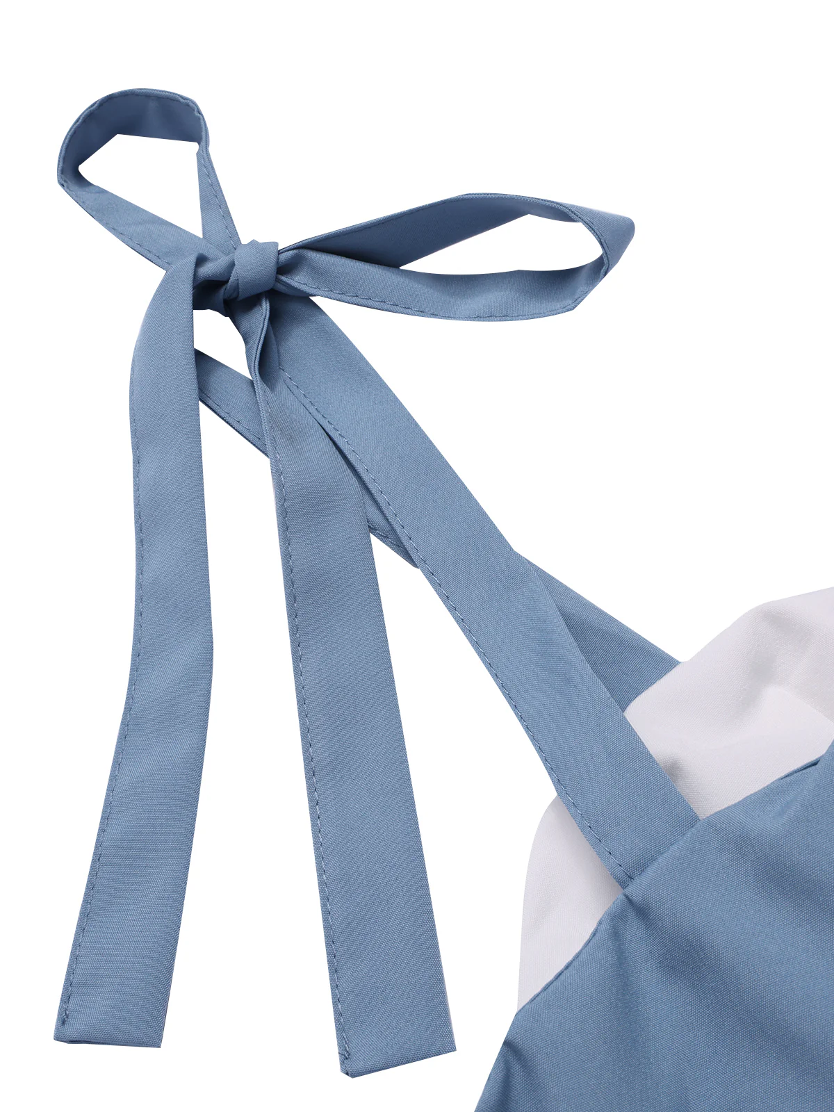 1940s Colorblock Spaghetti Strap Dress - Image 4
