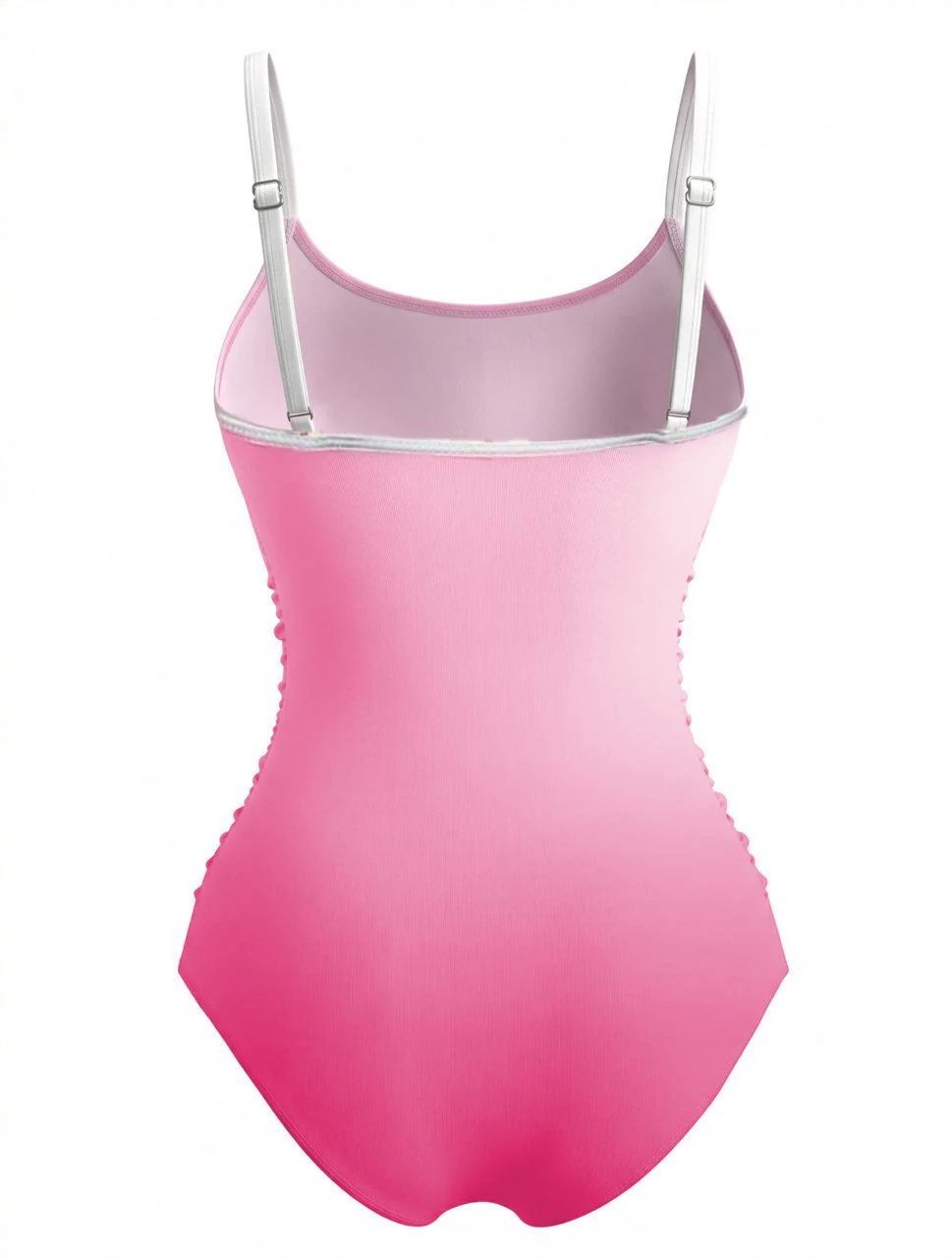 1940s Crisscross Gradient One-Piece Swimsuit - Image 5
