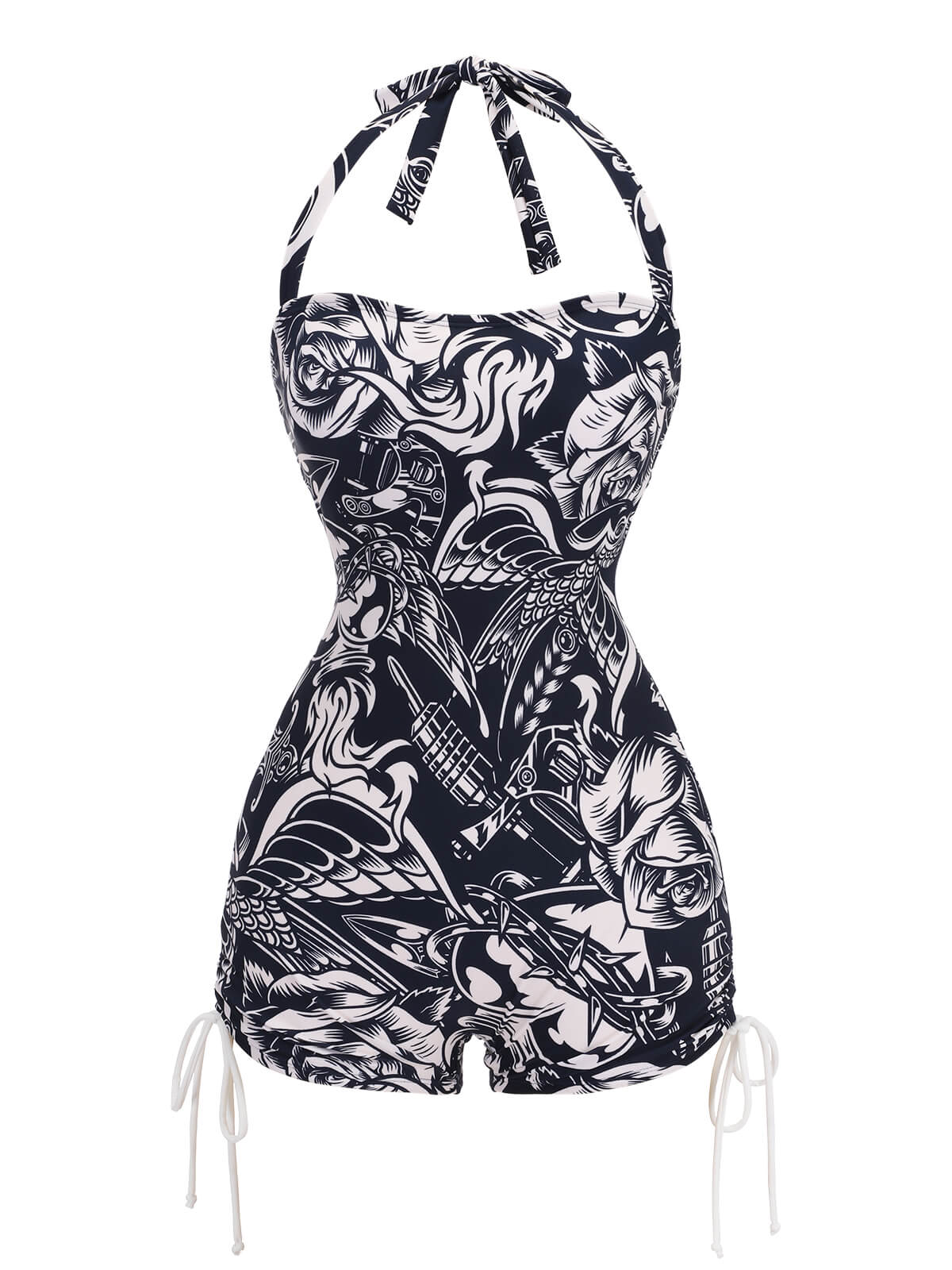 1940s Dark Comics Halter Swimsuit - Image 2