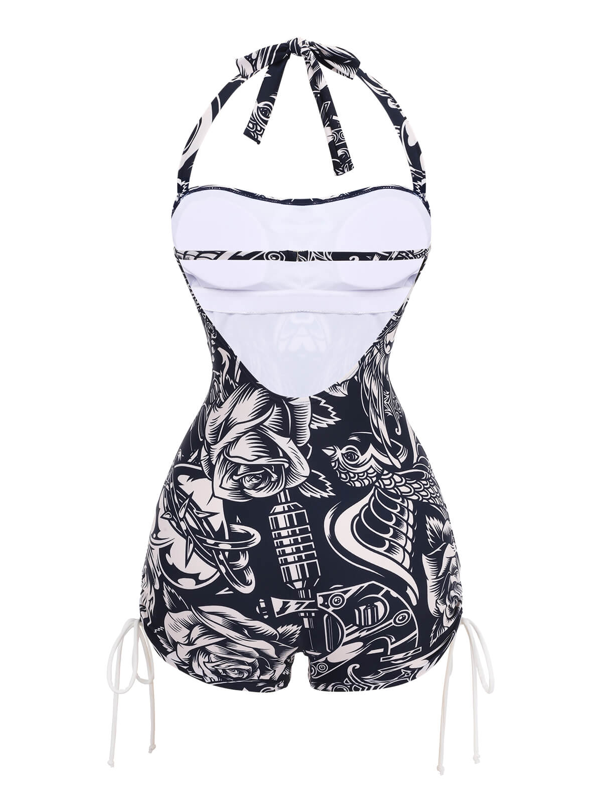 1940s Dark Comics Halter Swimsuit - Image 4