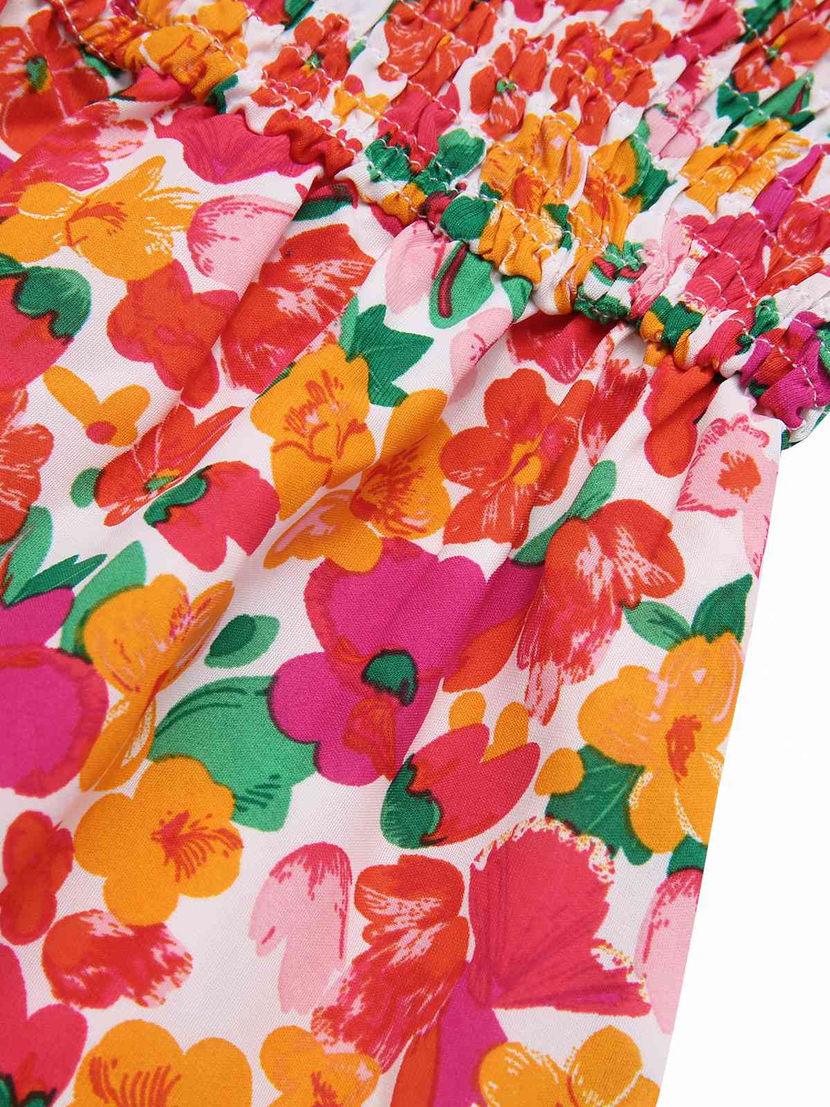 1940s Ditsy Floral Puff Wrinkle Dress - Image 11