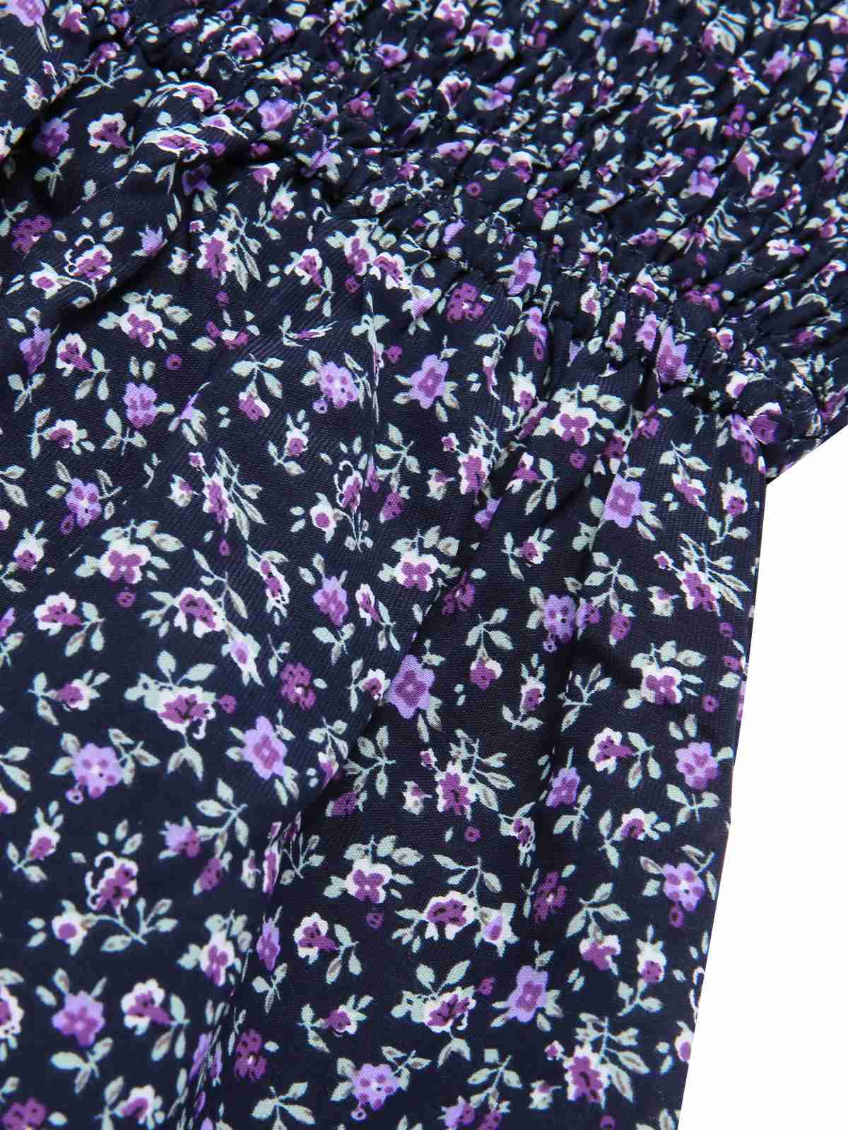 1940s Ditsy Floral Puff Wrinkle Dress - Image 18