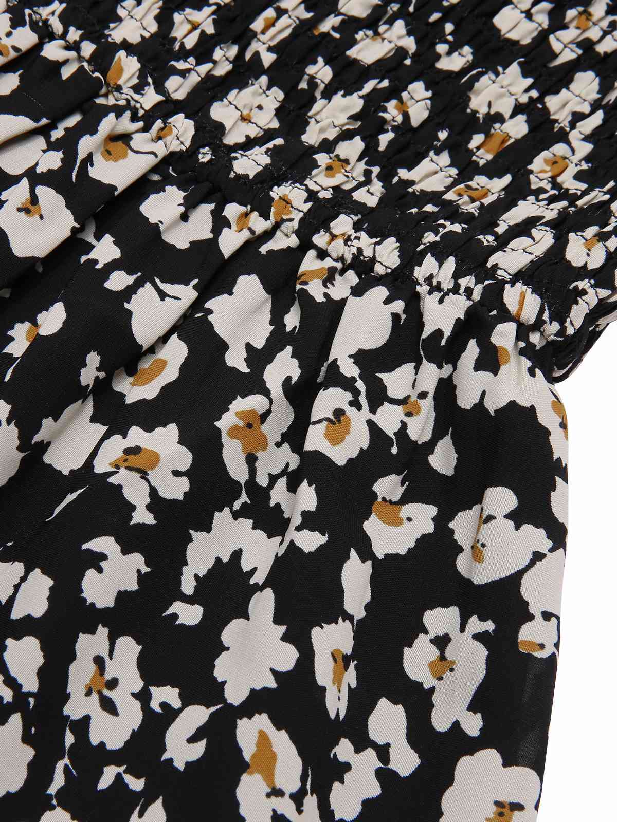 1940s Ditsy Floral Puff Wrinkle Dress - Image 5