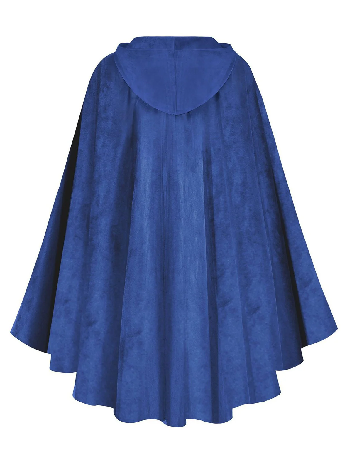 1940s Halloween Medieval Faux-Suede Cloak - Image 4