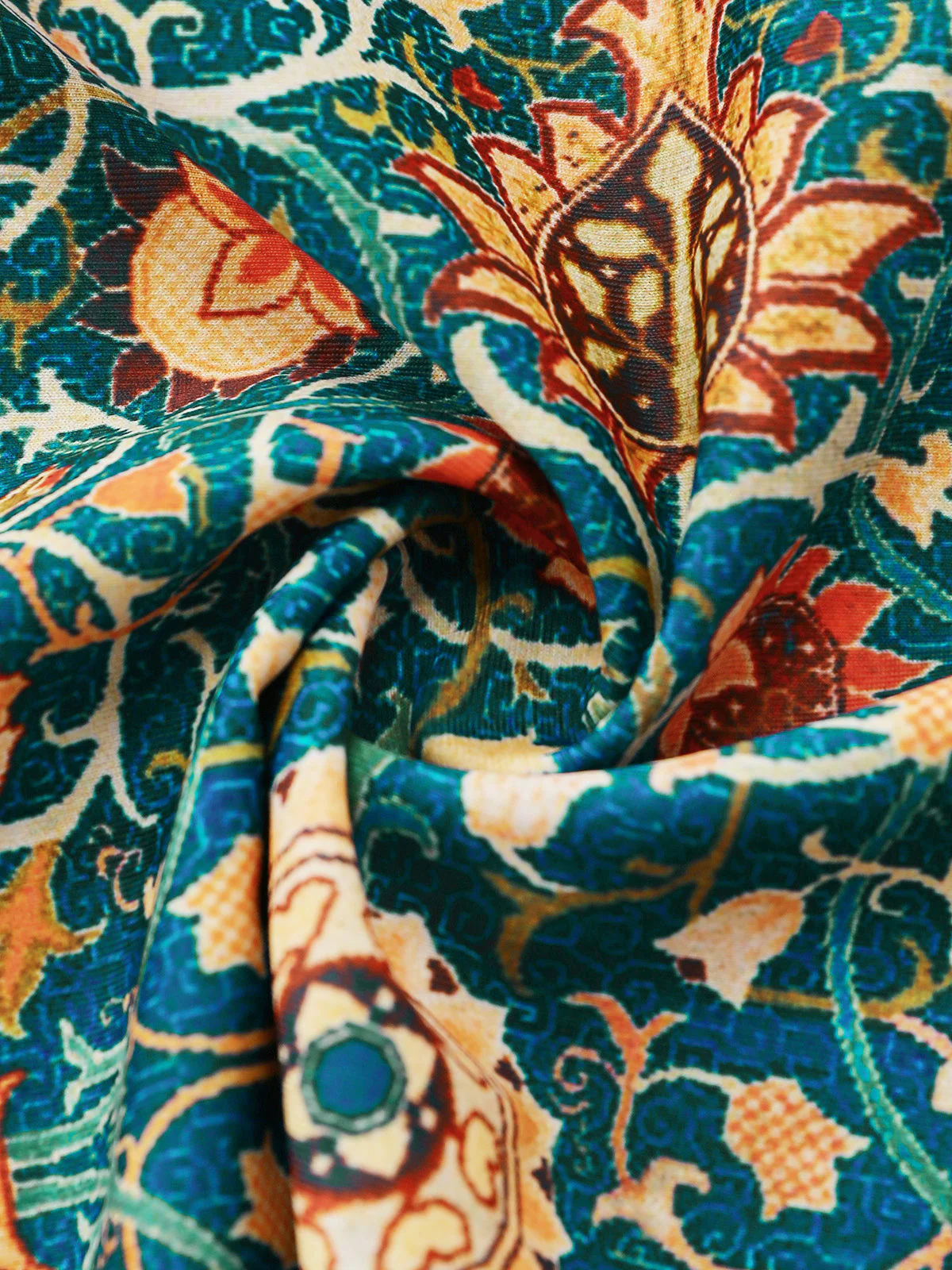 1940s Halter Retro Floral Prints Tankini Set - Image 7