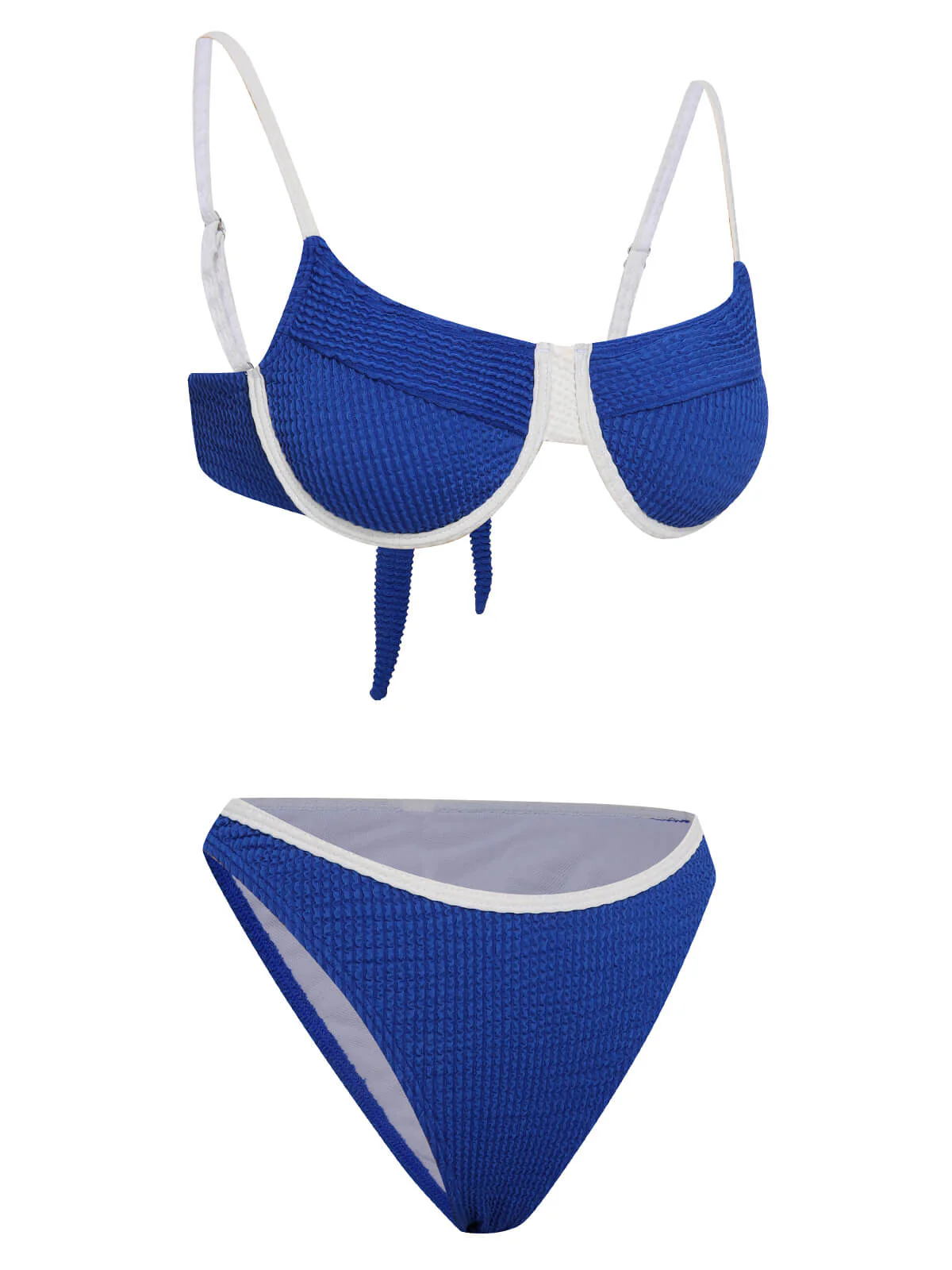 1940s Knitted Back Strap Bikini - Image 3