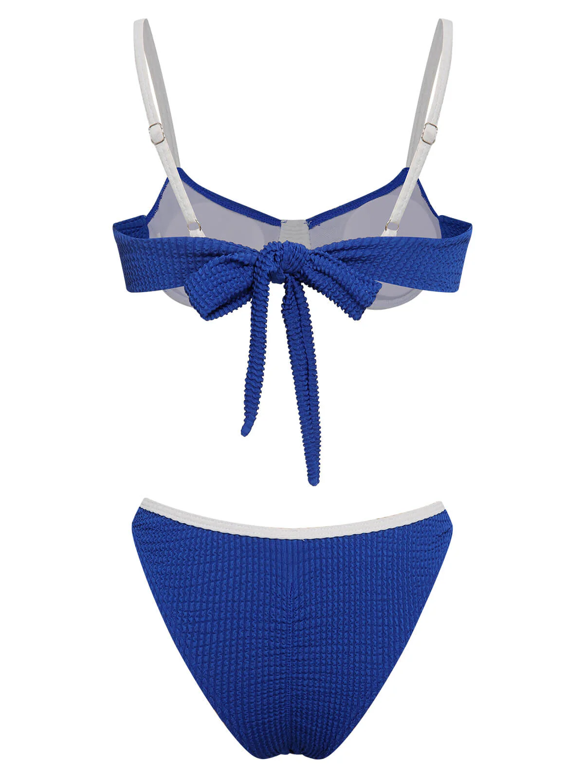 1940s Knitted Back Strap Bikini - Image 4