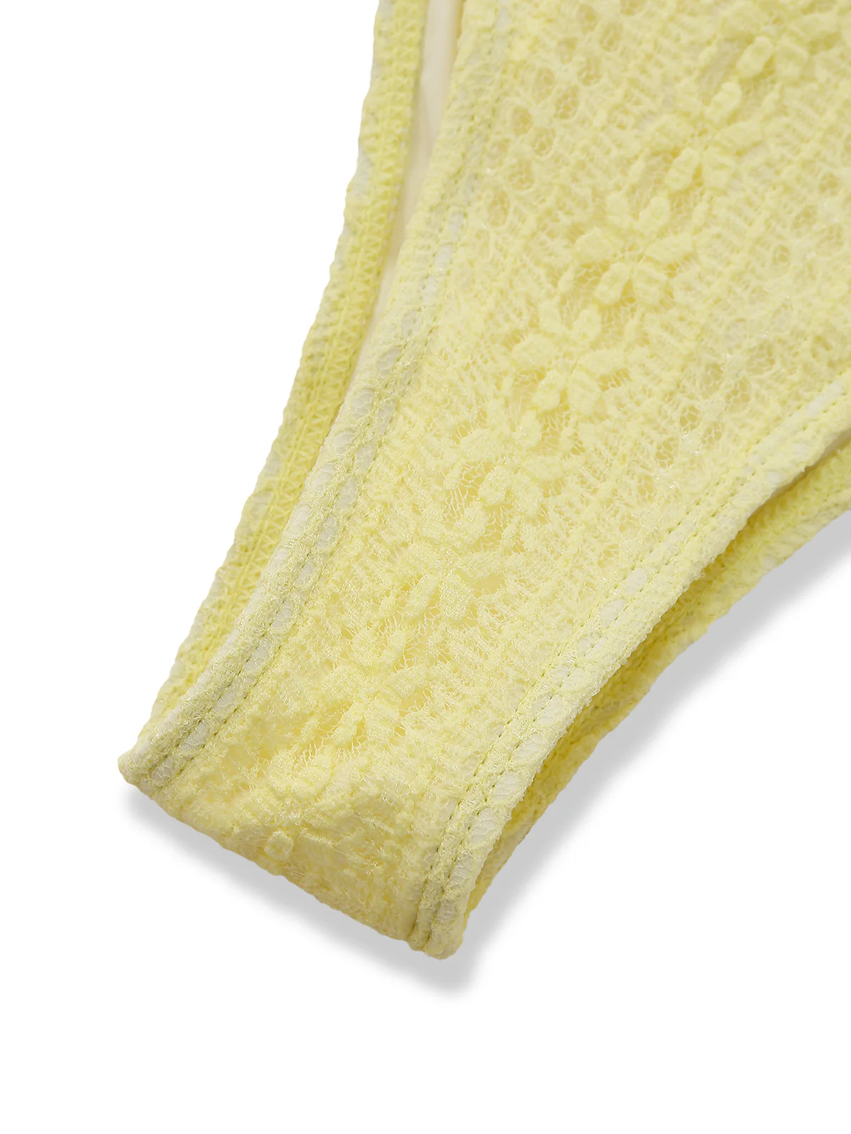1940s Lace Knit Double-Layer Fabric Tankini Set - Image 7