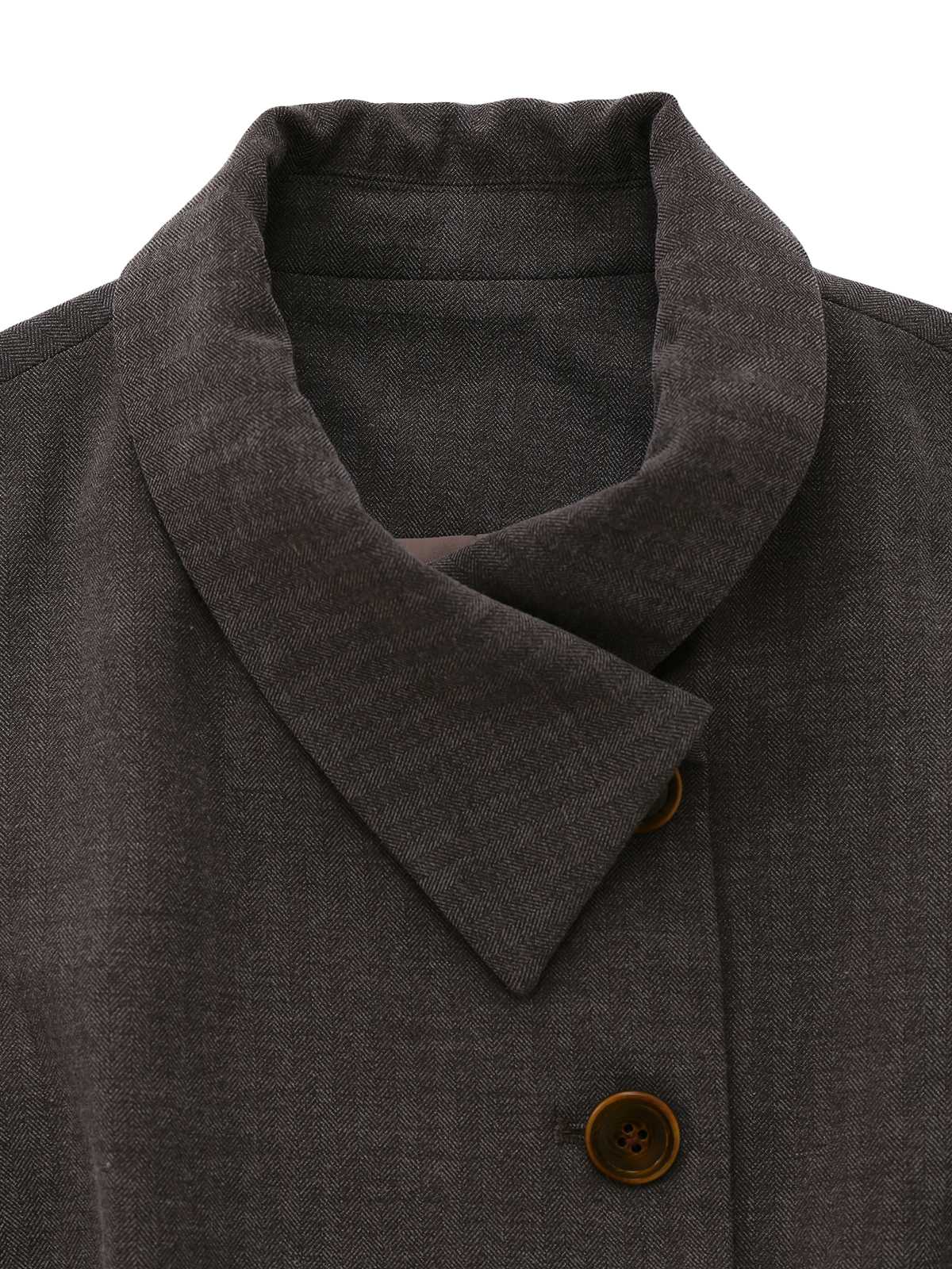 1940s Lapel Belted Jacket With Detachable Cape - Image 9