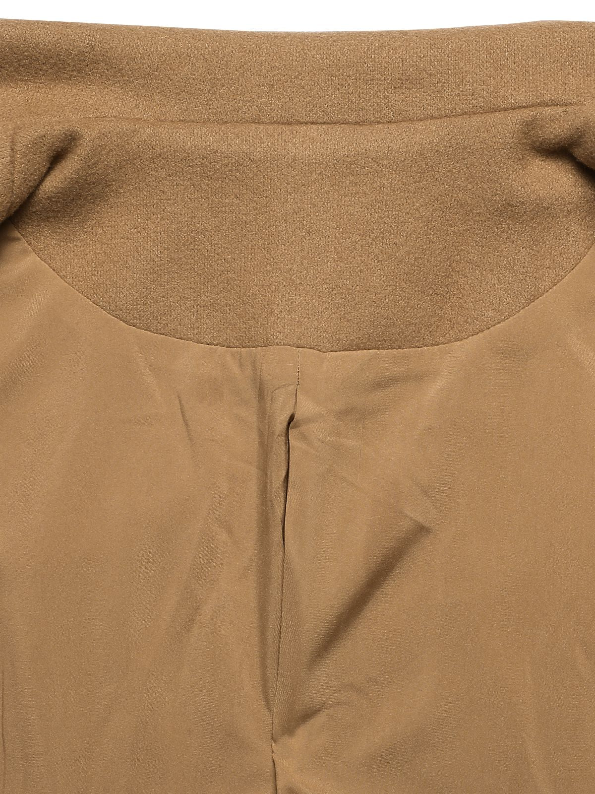 1940s Lapel Double-Breasted Pocket A-Line Coat - Image 6