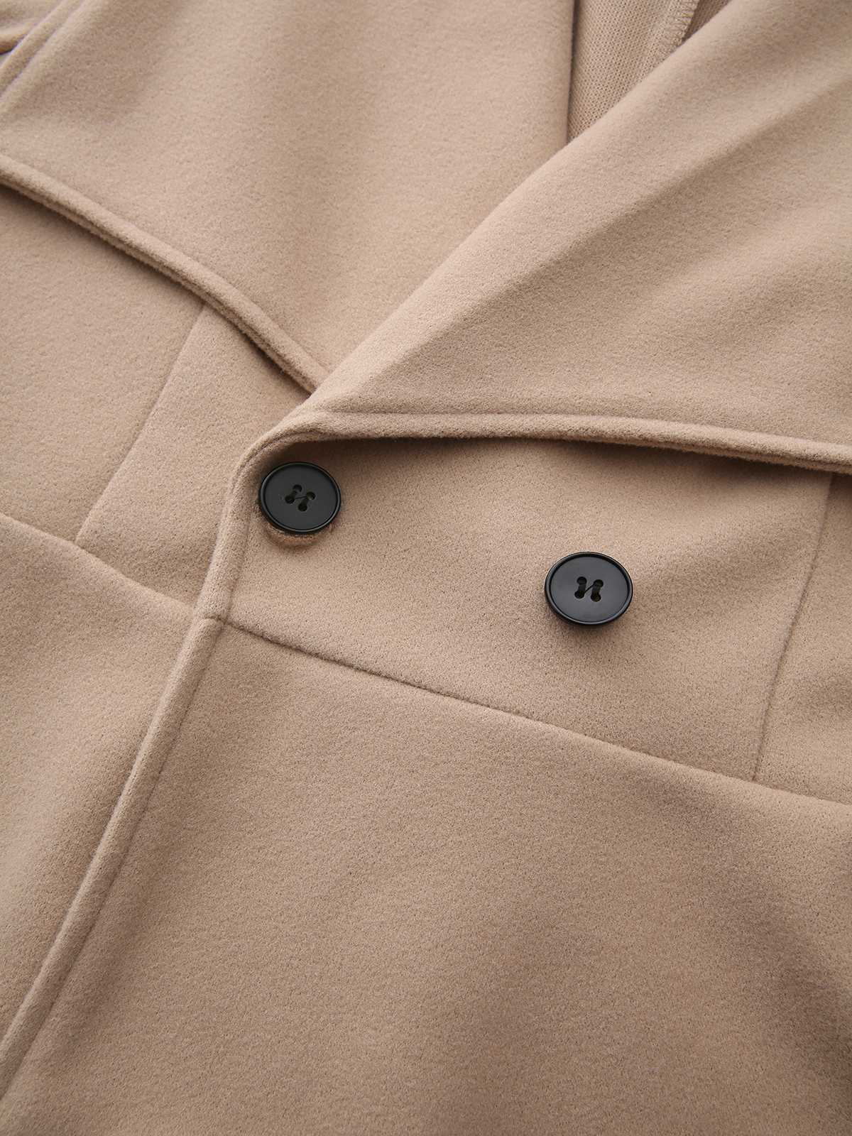 1940s Lapel Solid Tailored Coat - Image 6