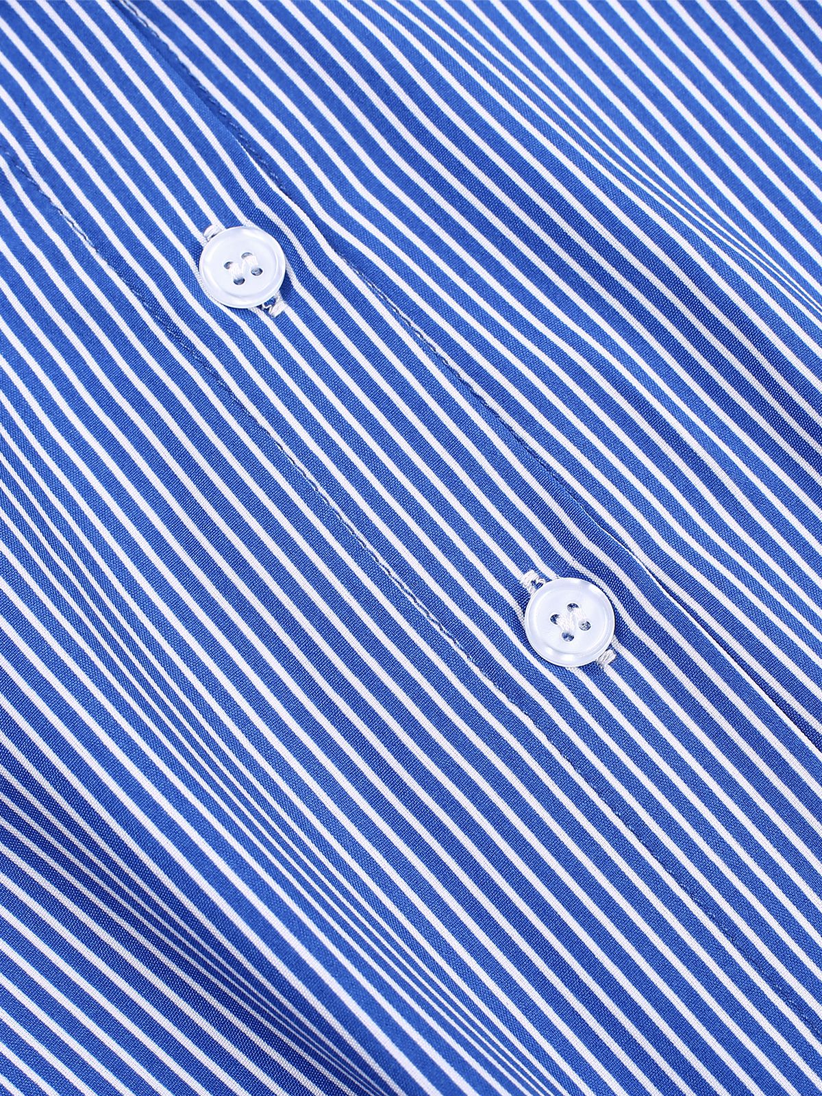 1940s Lapel Stripes Sleeveless Dress - Image 8