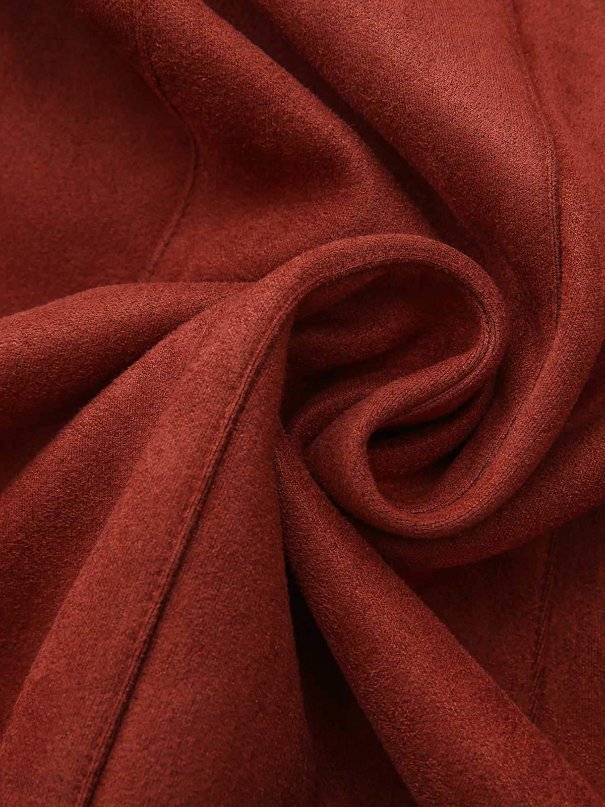 1940s Lapel Suede Pocket Blazer - Image 9