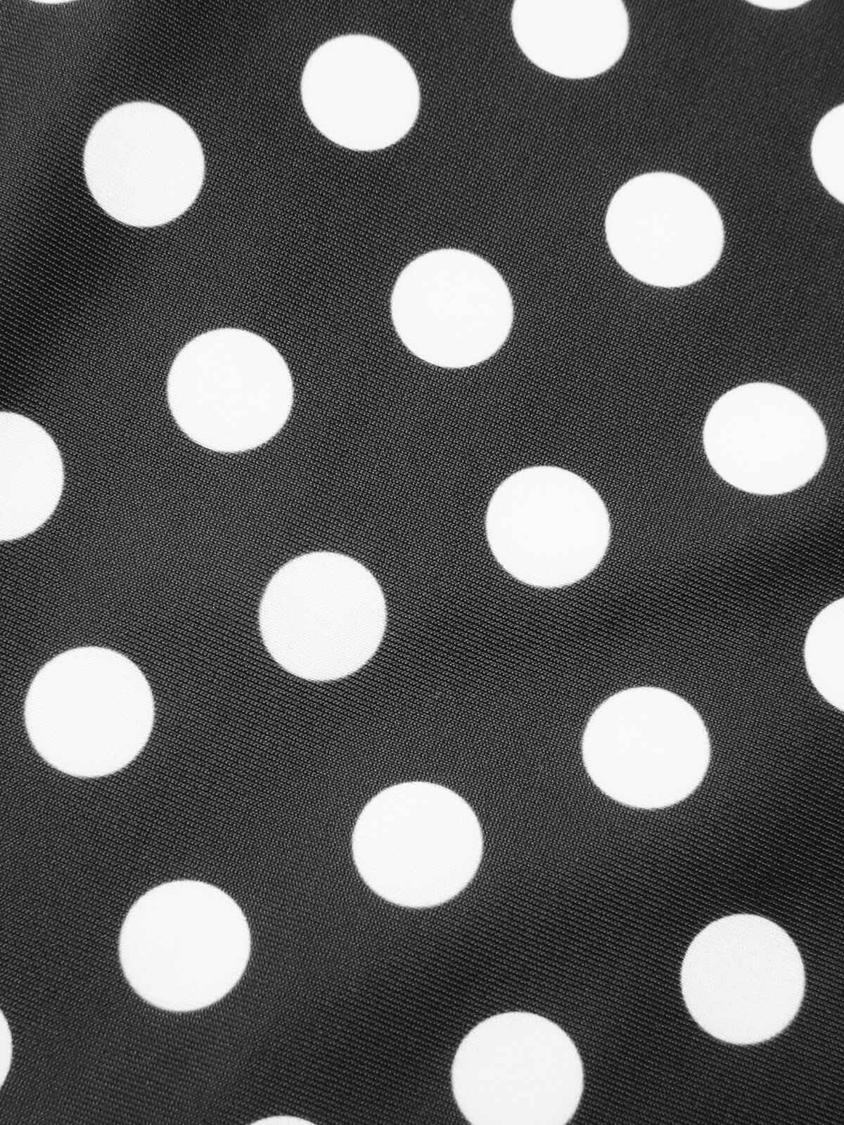 1940s Polka Dots Wrinkle Strap Swimsuit - Image 4