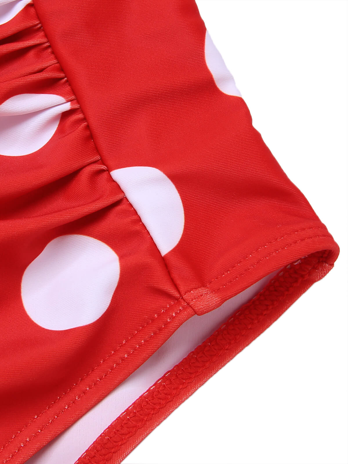 1940s Polka Dots Wrinkle Strap Swimsuit - Image 9