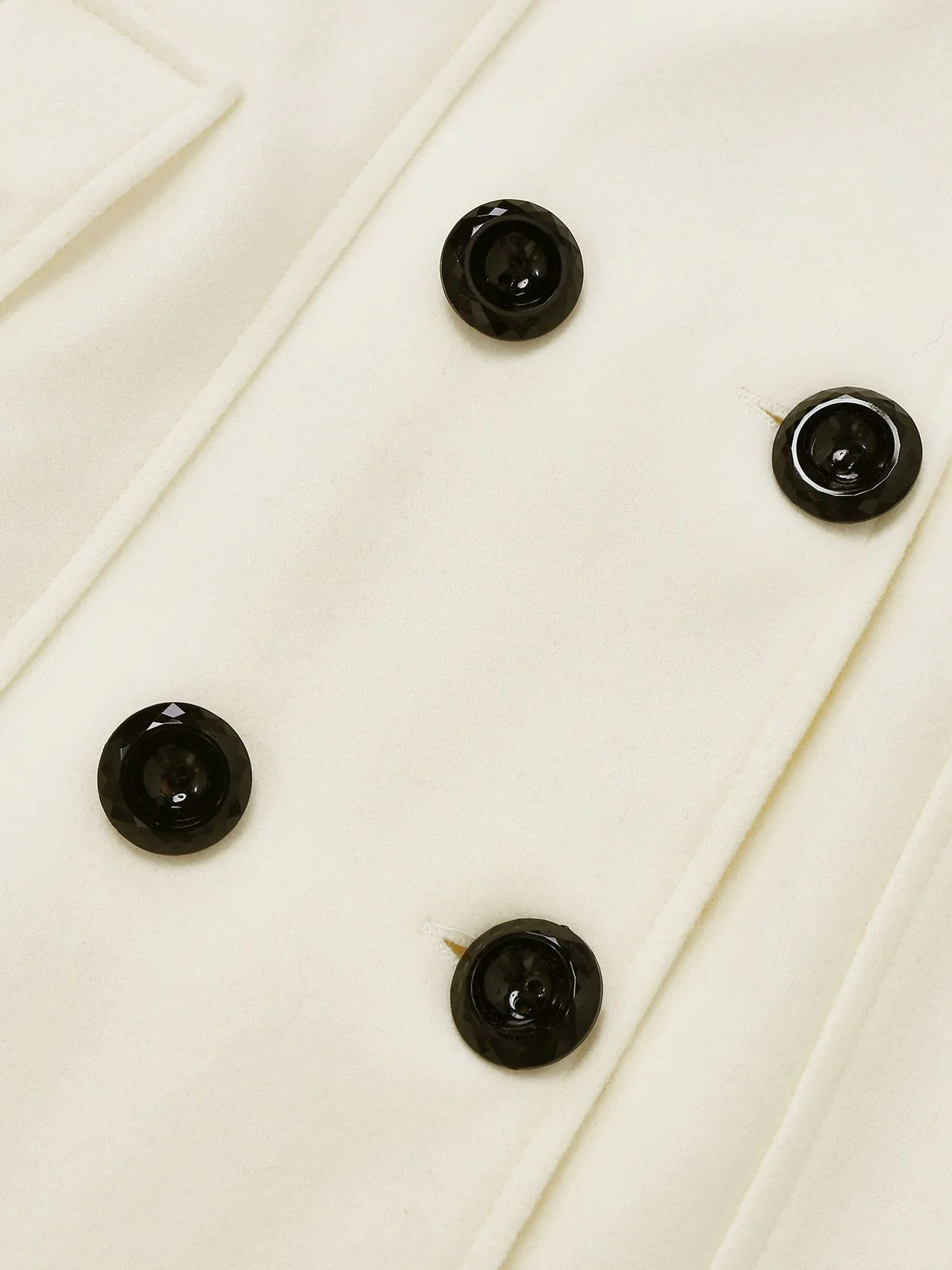 1940s Removable Faux-Fur Collar Buttons Coat - Image 7