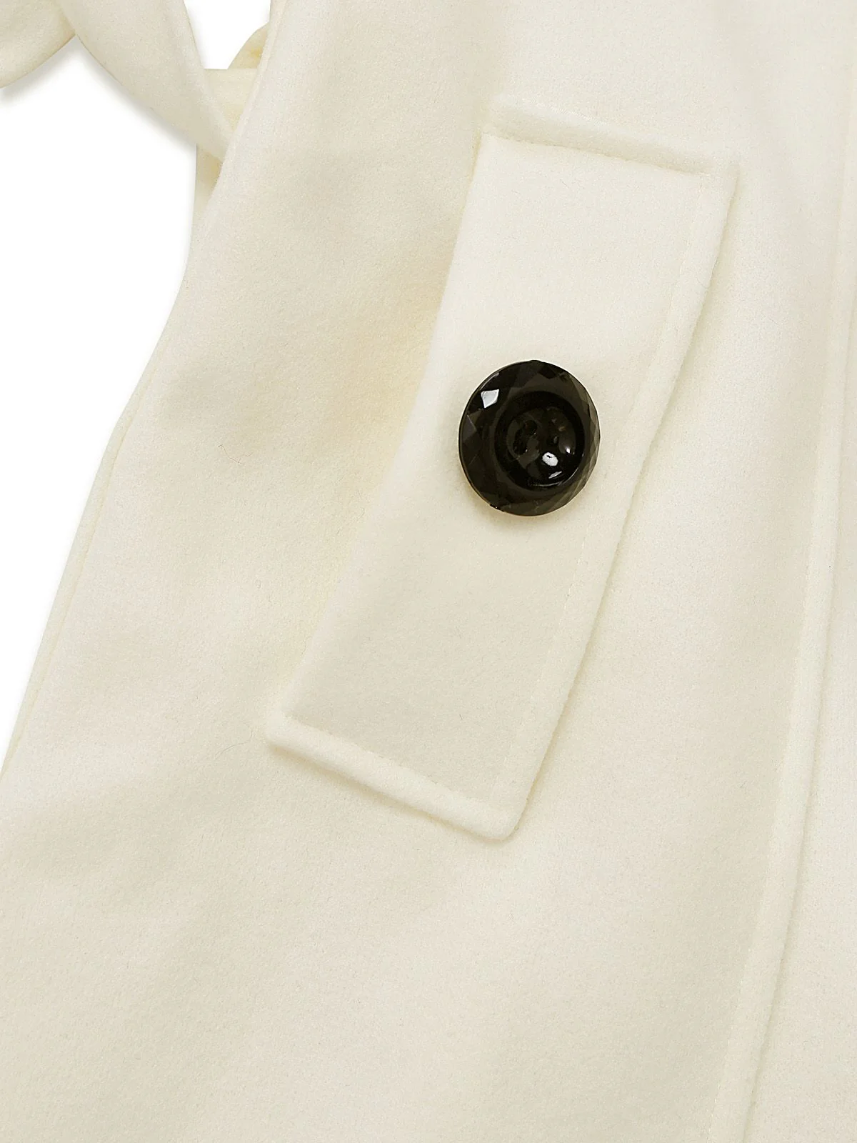 1940s Removable Faux-Fur Collar Buttons Coat - Image 6