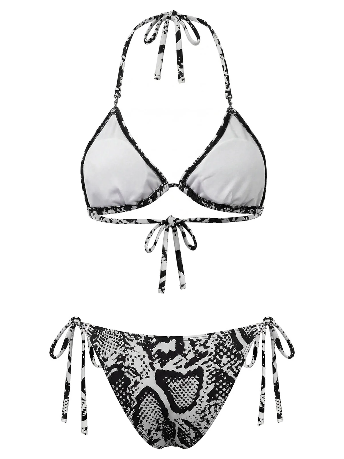 [Pre-Sale] 1940s Snakeskin Twisted Metal-Trimmed Swimsuit & Cover-Up - Image 6