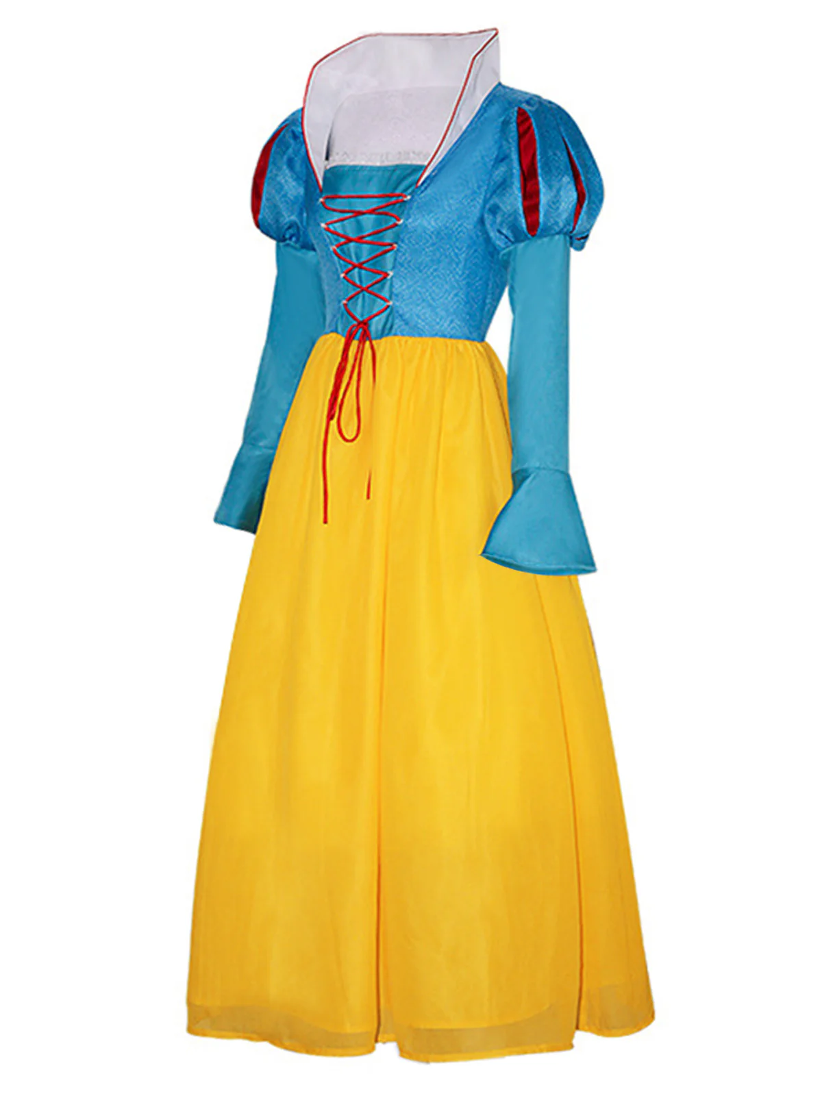 1940s Snow White Style Mesh Patchwork Dress - Image 2
