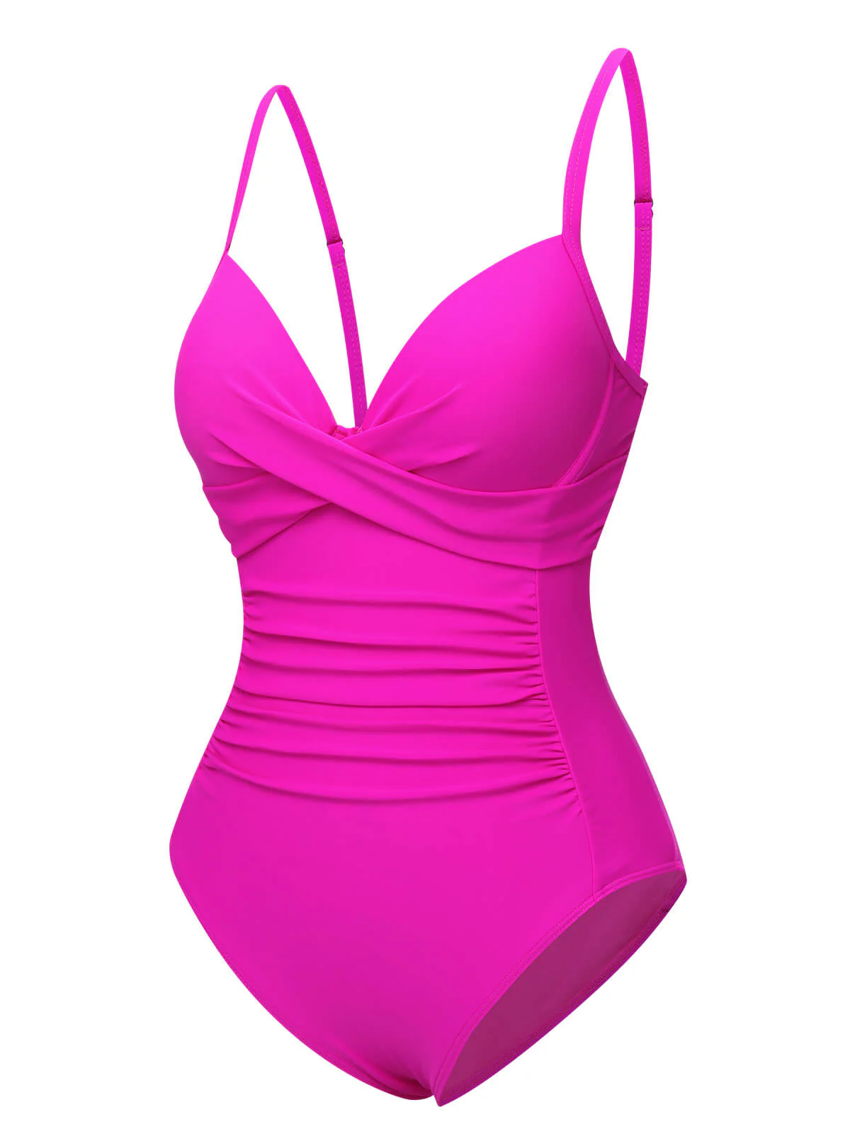 1940s Solid Bandage One-Piece Swimsuit - Image 10