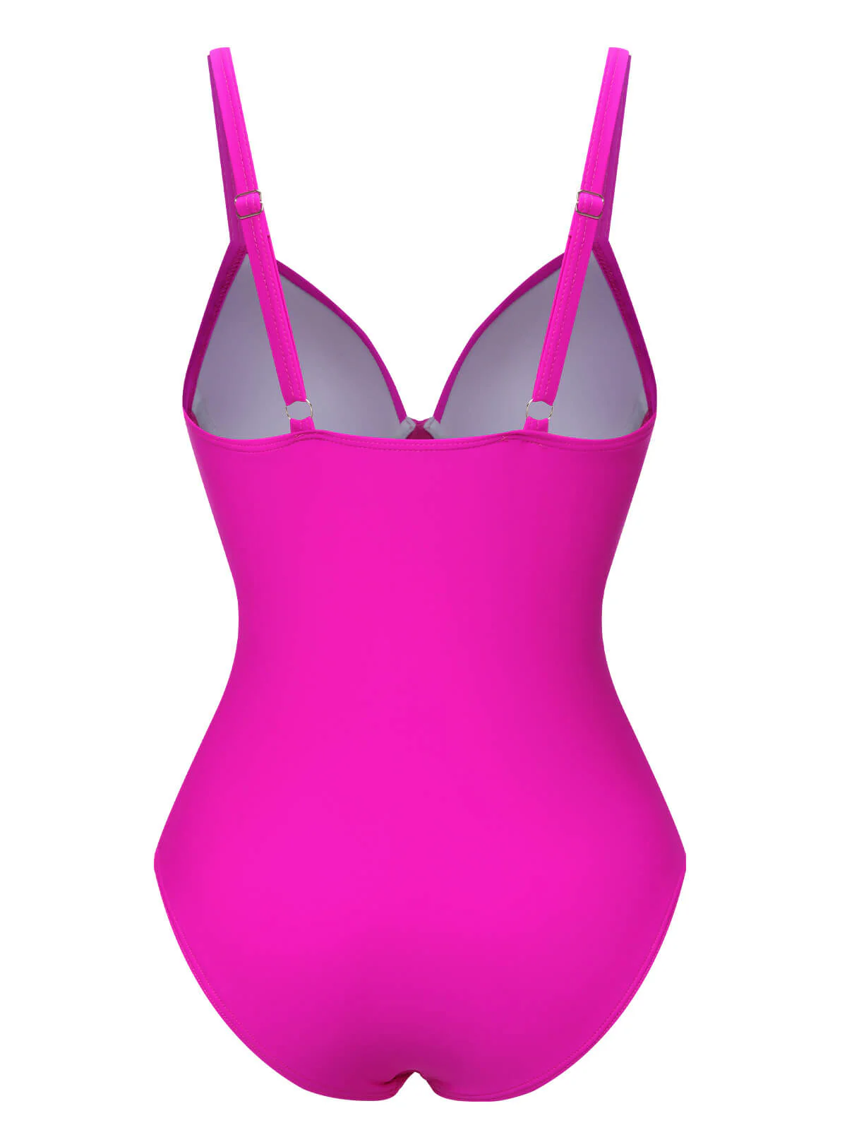 1940s Solid Bandage One-Piece Swimsuit - Image 11