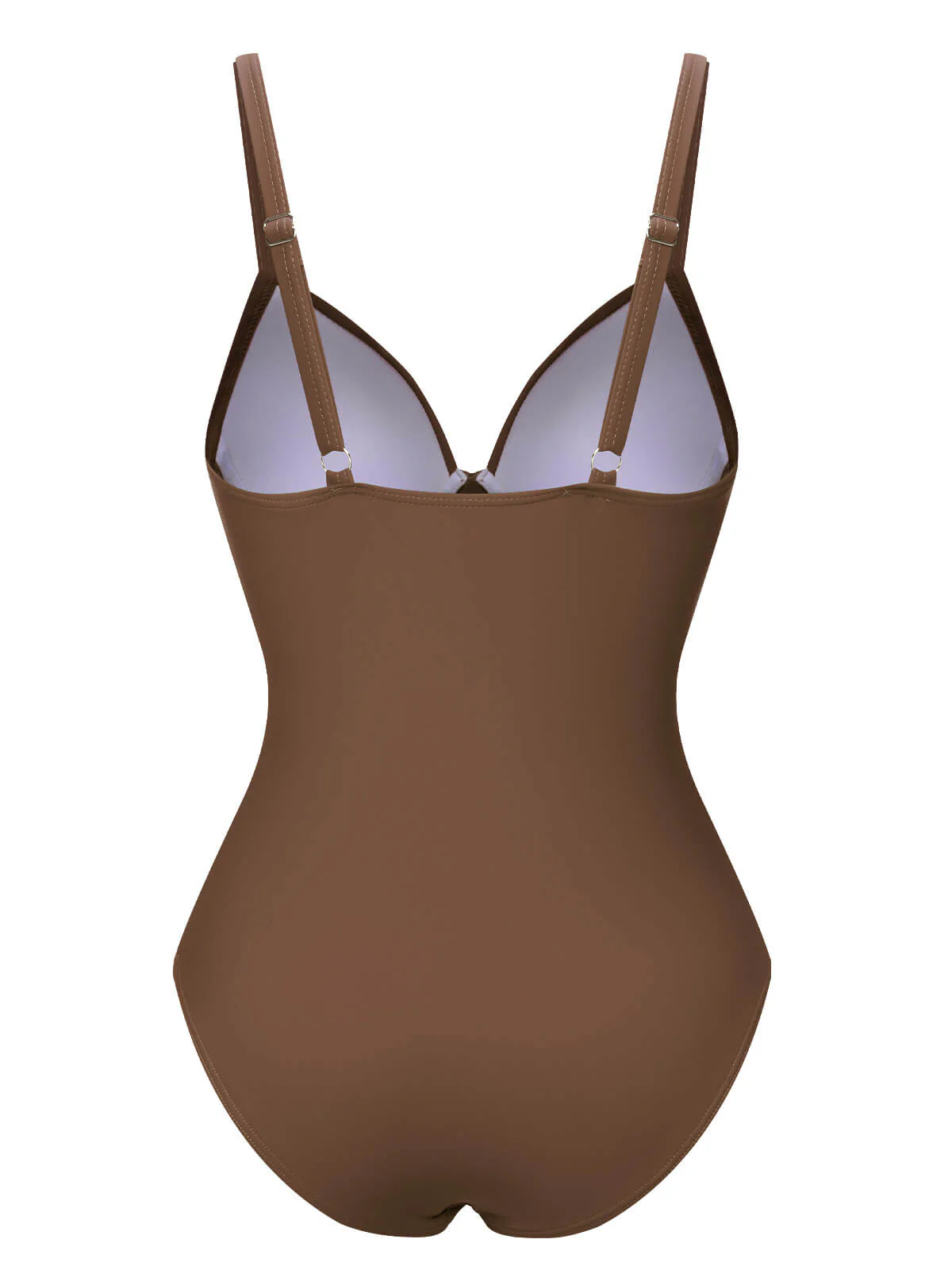 1940s Solid Bandage One-Piece Swimsuit - Image 7