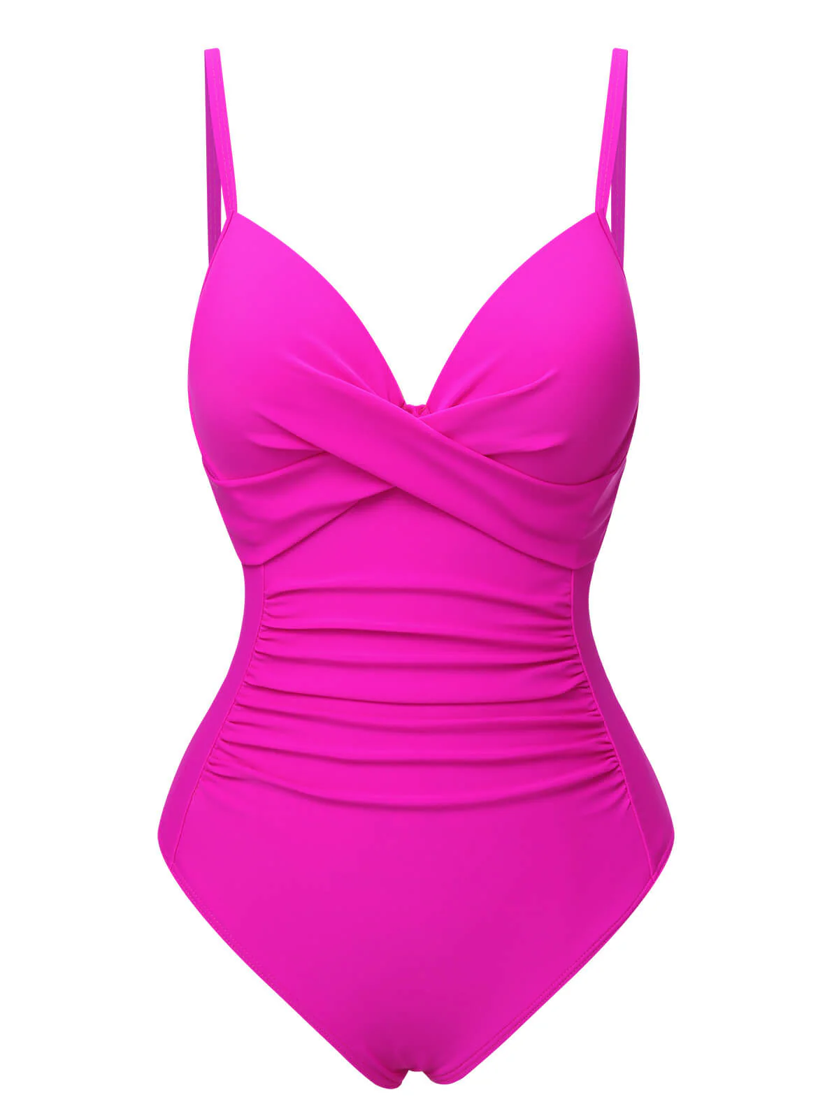1940s Solid Bandage One-Piece Swimsuit - Image 9