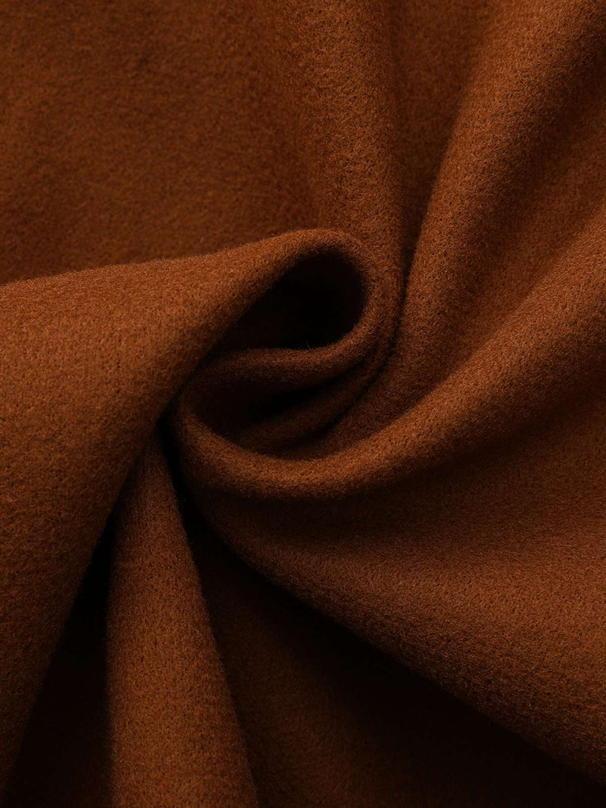 1940s Solid Faux Wool Wide Lapel Swing Coat - Image 12