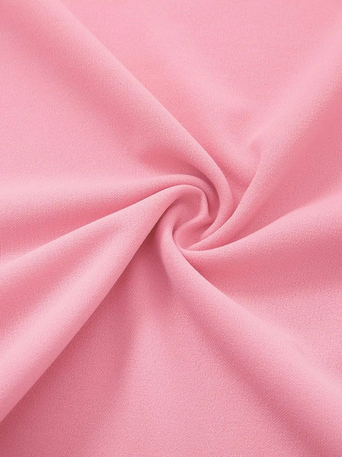 1940s Solid Fit Bow 3/4 Sleeves Swing Dress - Image 5