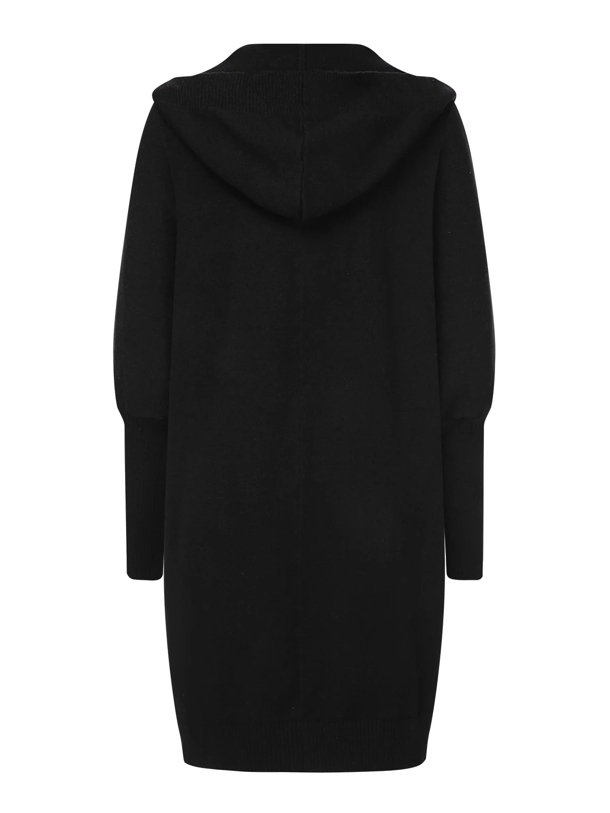 1940s Solid Knit Hooded Cardigan - Image 3