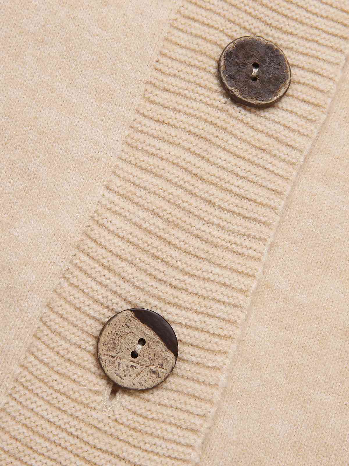 1940s Solid Knit Hooded Cardigan - Image 8