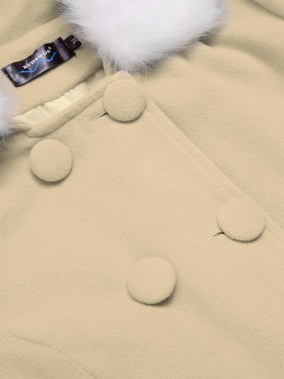 1940s Solid Removable Fur Collar Dress Coat - Image 8