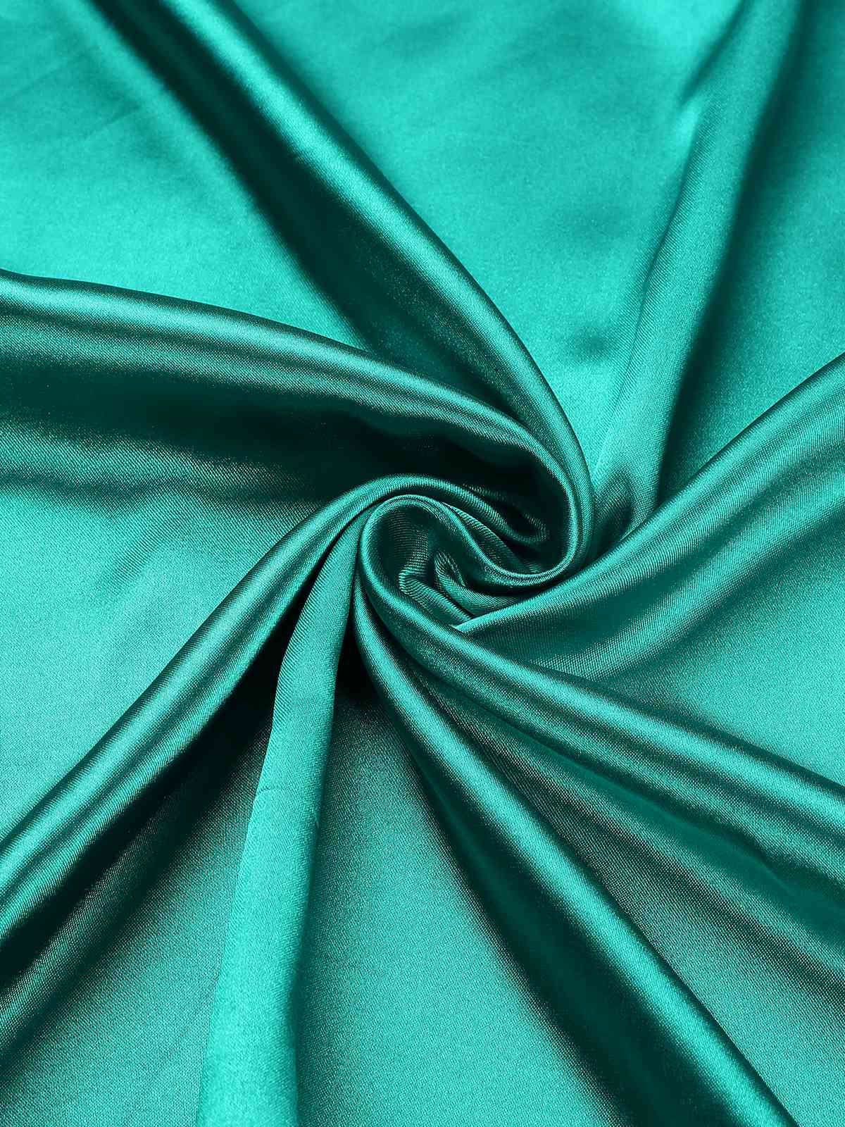 1940s Solid Square Neck Pleated Dress - Image 5