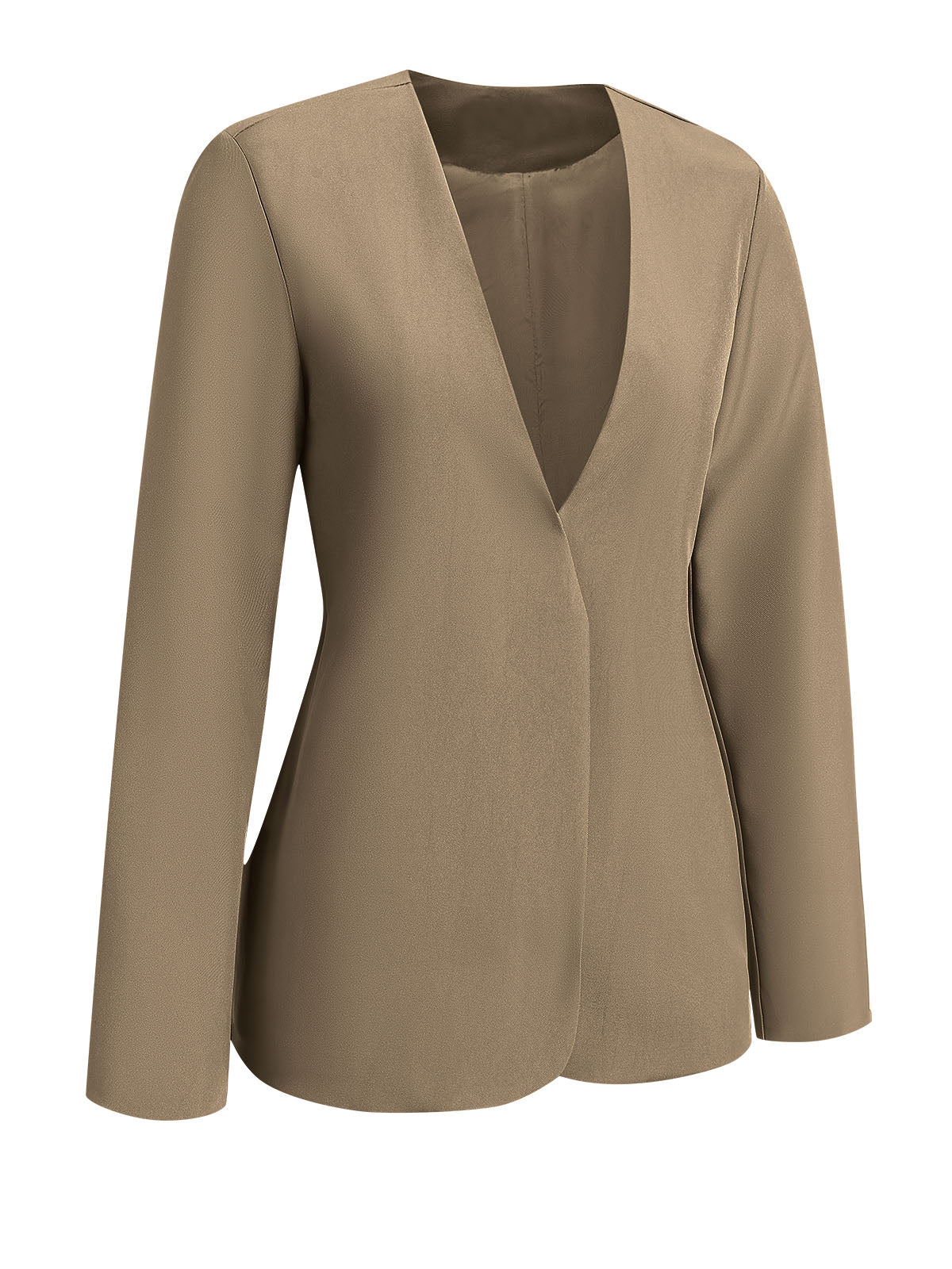 1940s Solid V-Neck Vintage Coat - Image 2