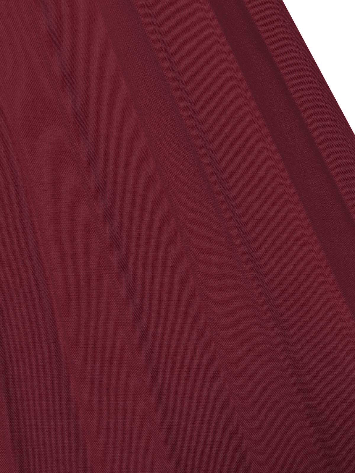 1940s Stand Collar Solid Pleated Dress - Image 10
