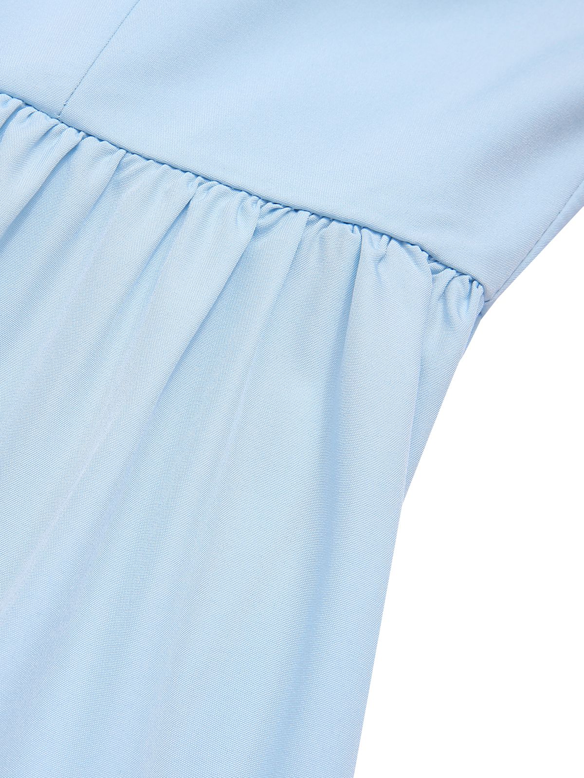 1940s U-Neck Spaghetti Strap Pleated Dress - Image 15