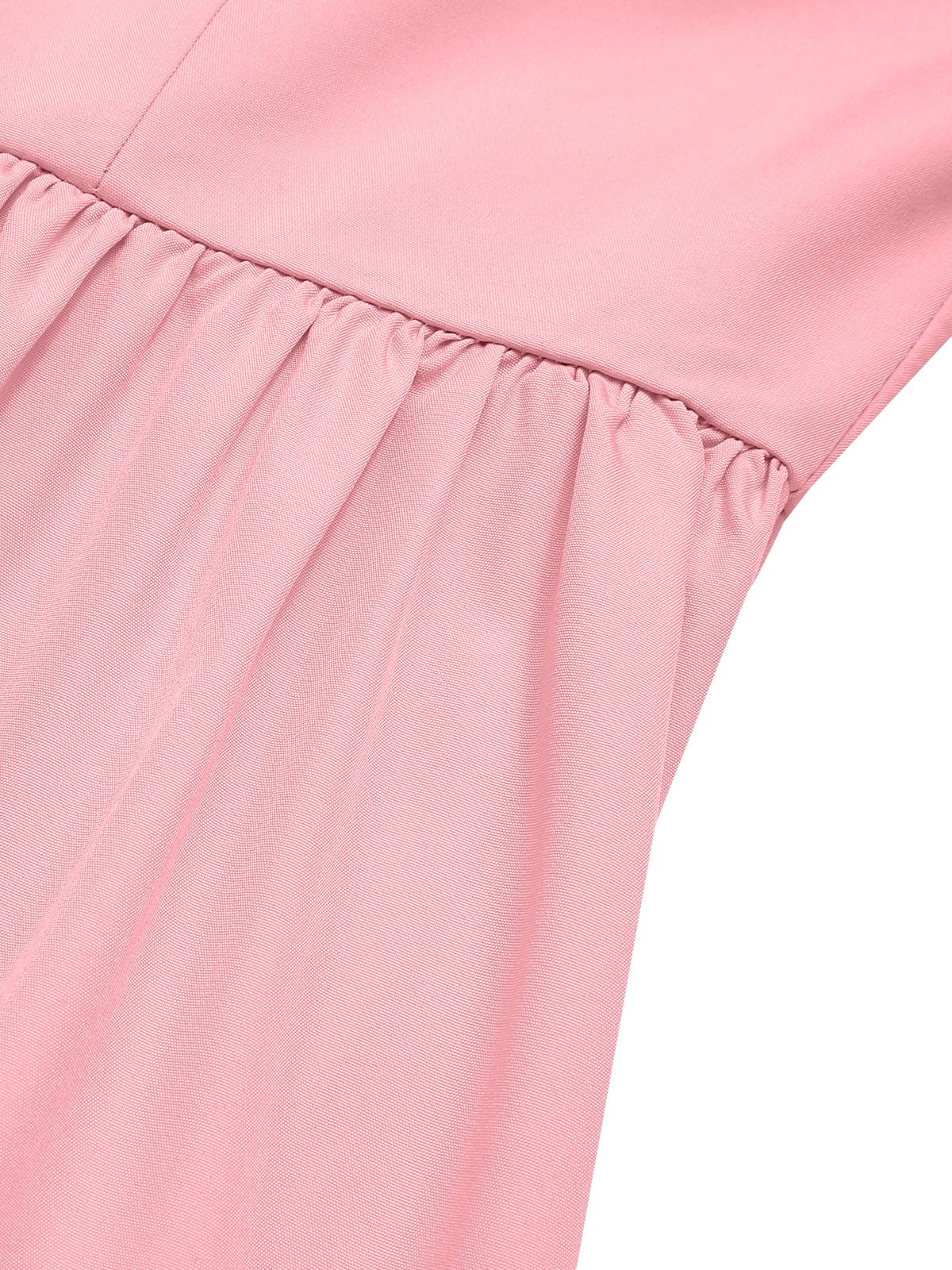 1940s U-Neck Spaghetti Strap Pleated Dress - Image 21