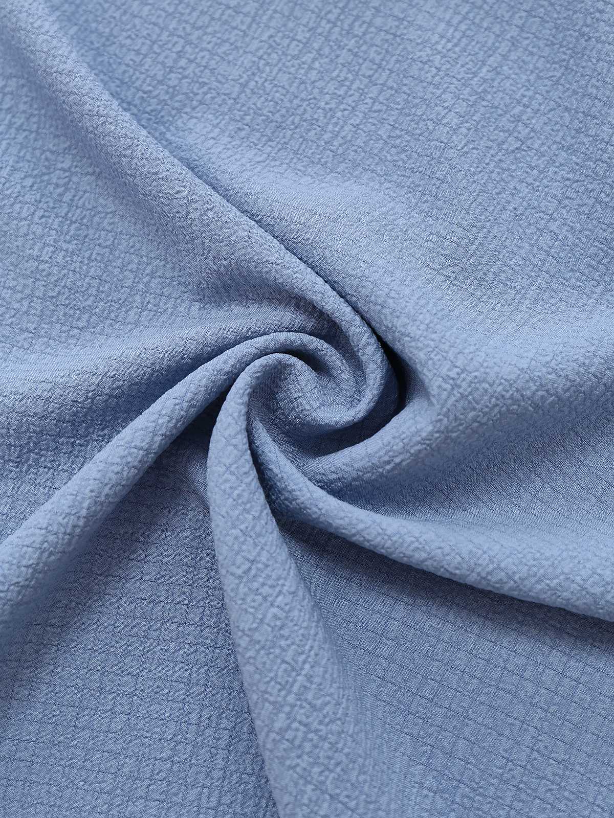 1940s V-Neck Ruffled Sleeve Slit Dress - Image 6