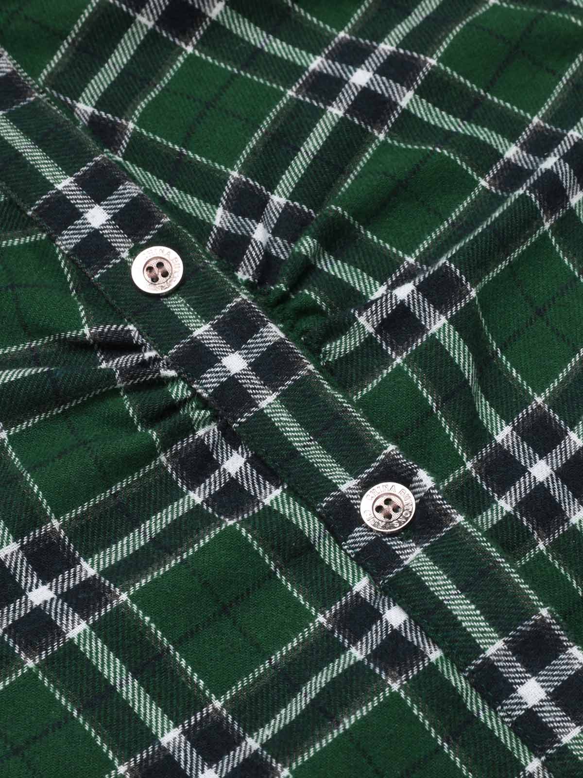 1950s 3/4 Sleeve Plaid Belt Dress - Image 14
