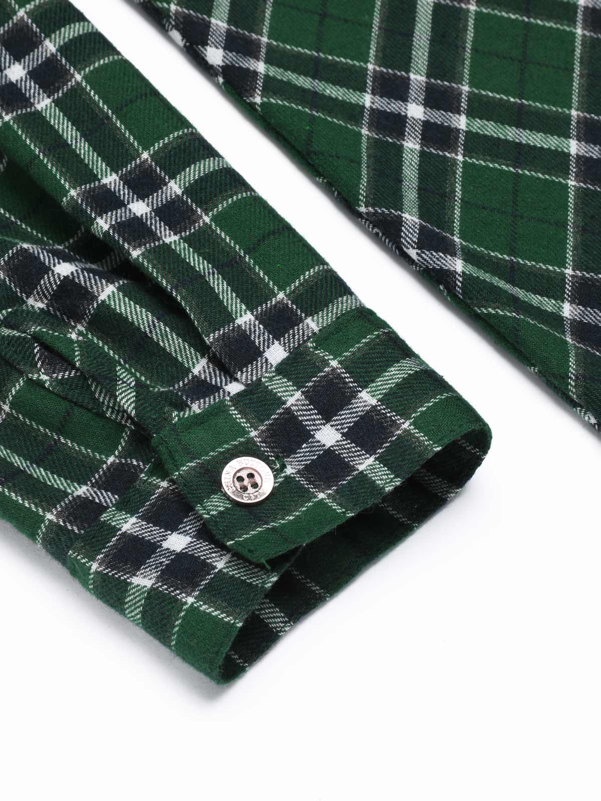 1950s 3/4 Sleeve Plaid Belt Dress - Image 15