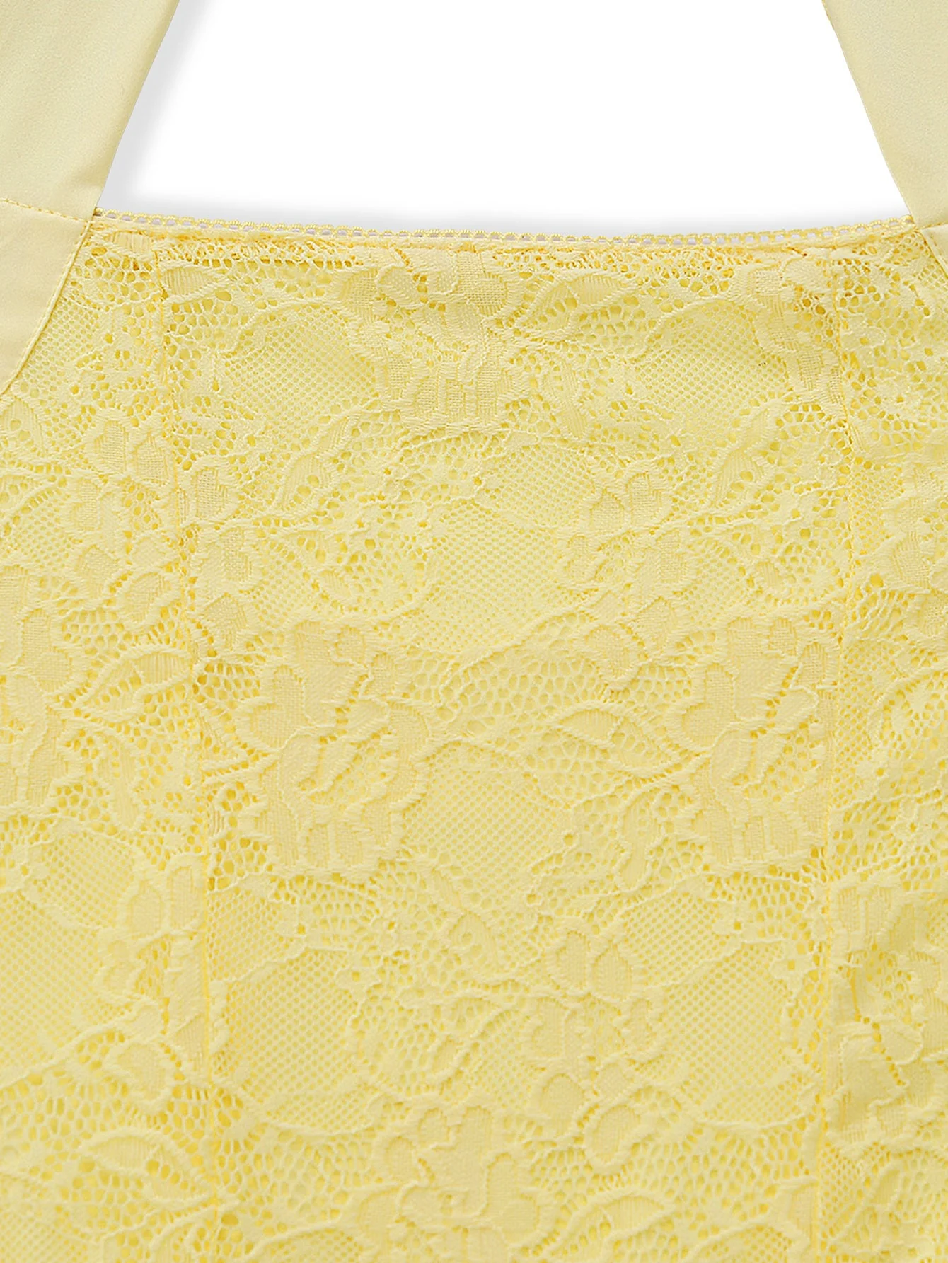 1950s Backless Lace Solid Halter Dress - Image 4