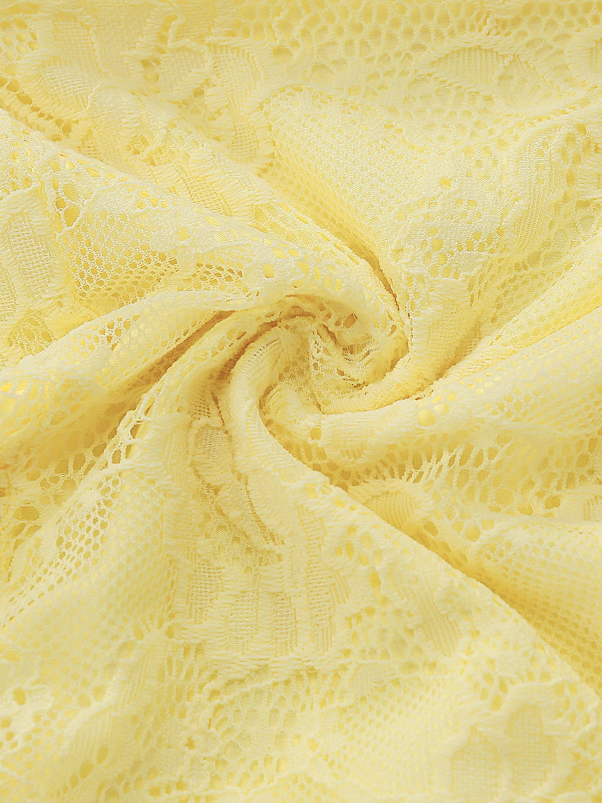 1950s Backless Lace Solid Halter Dress - Image 7